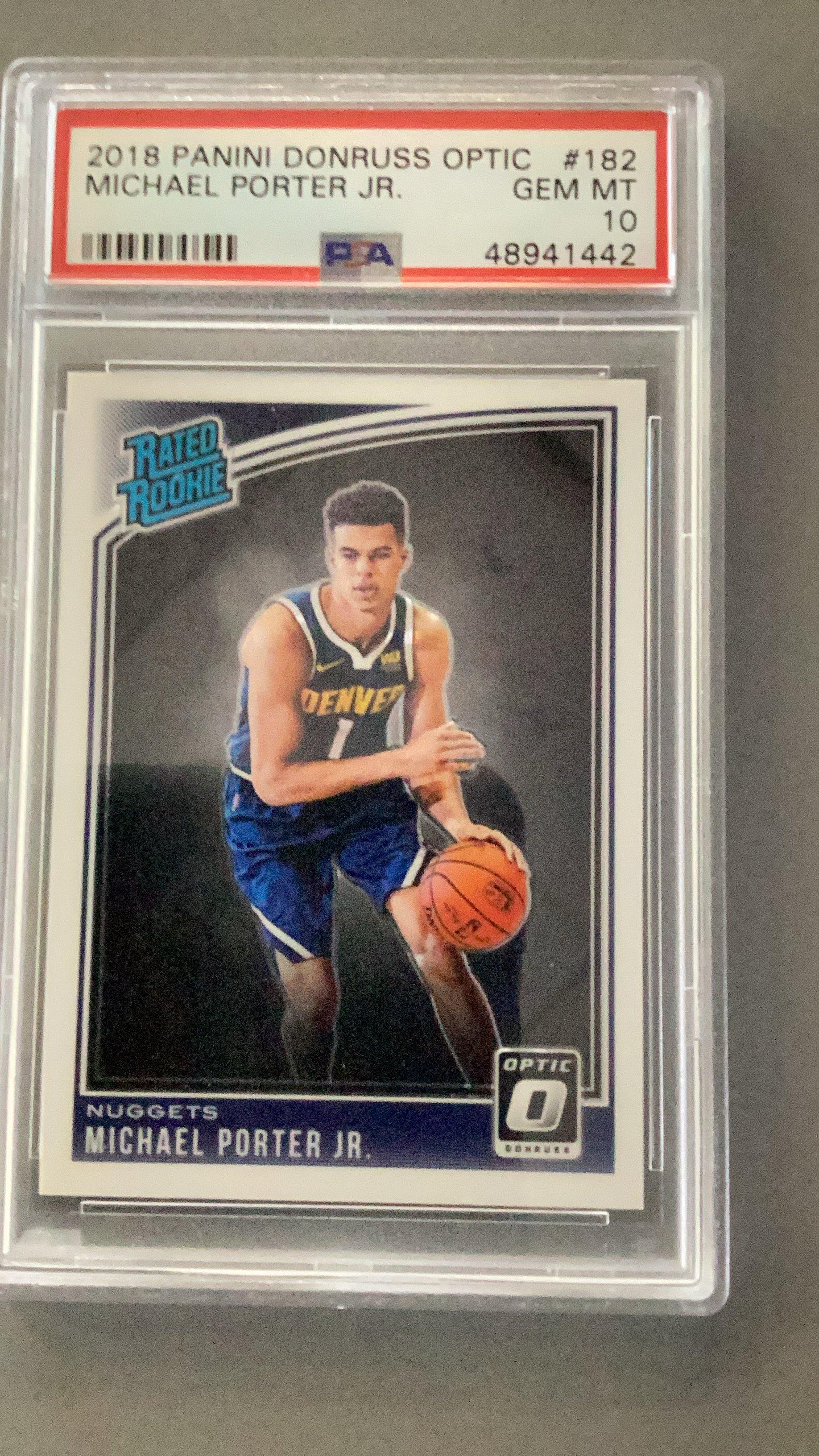 2018 Panini Donruss Optic 182 Michael Porter Jr. PSA 10