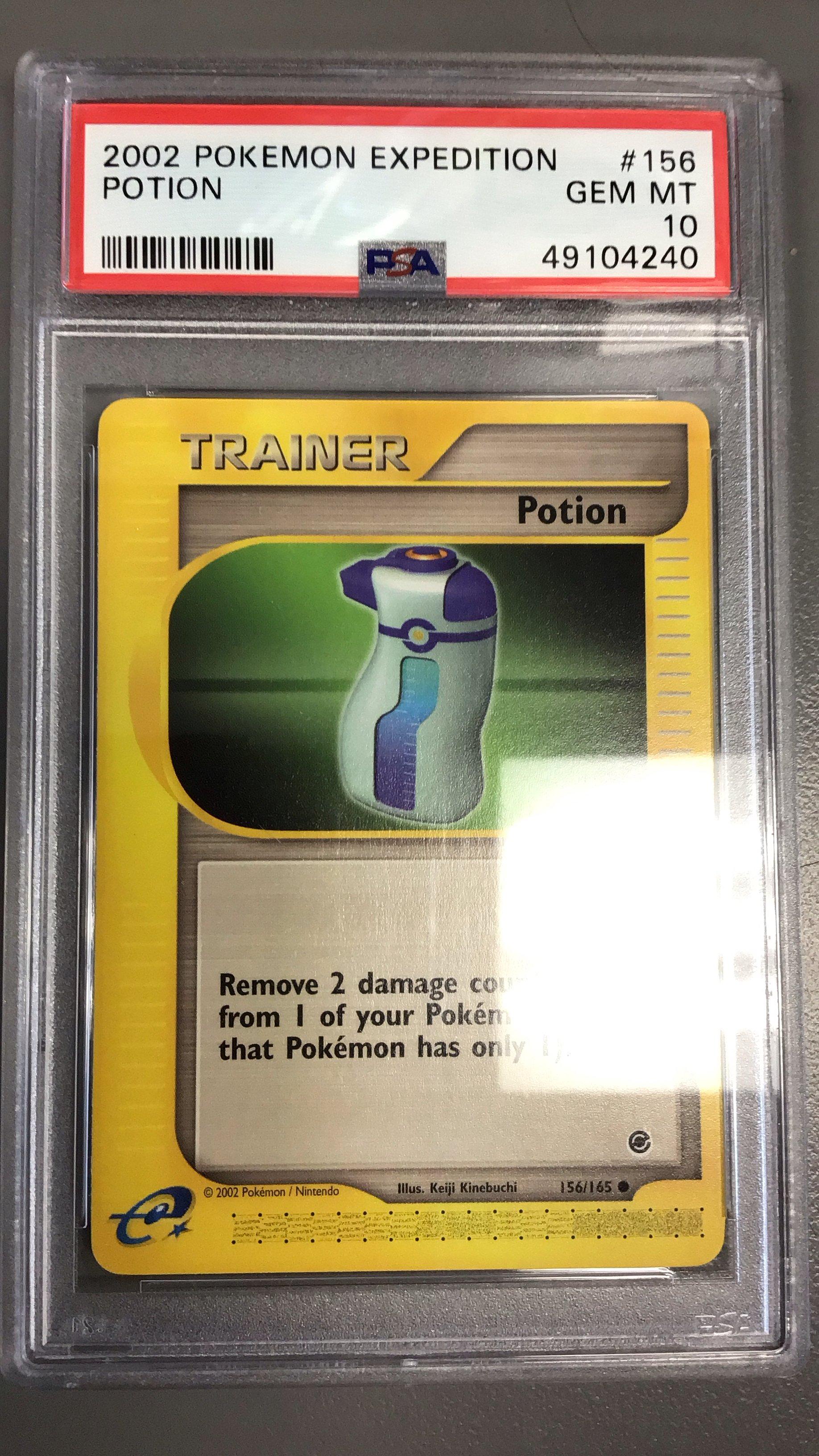2002 Pokemon Expedition 156 Potion PSA 10