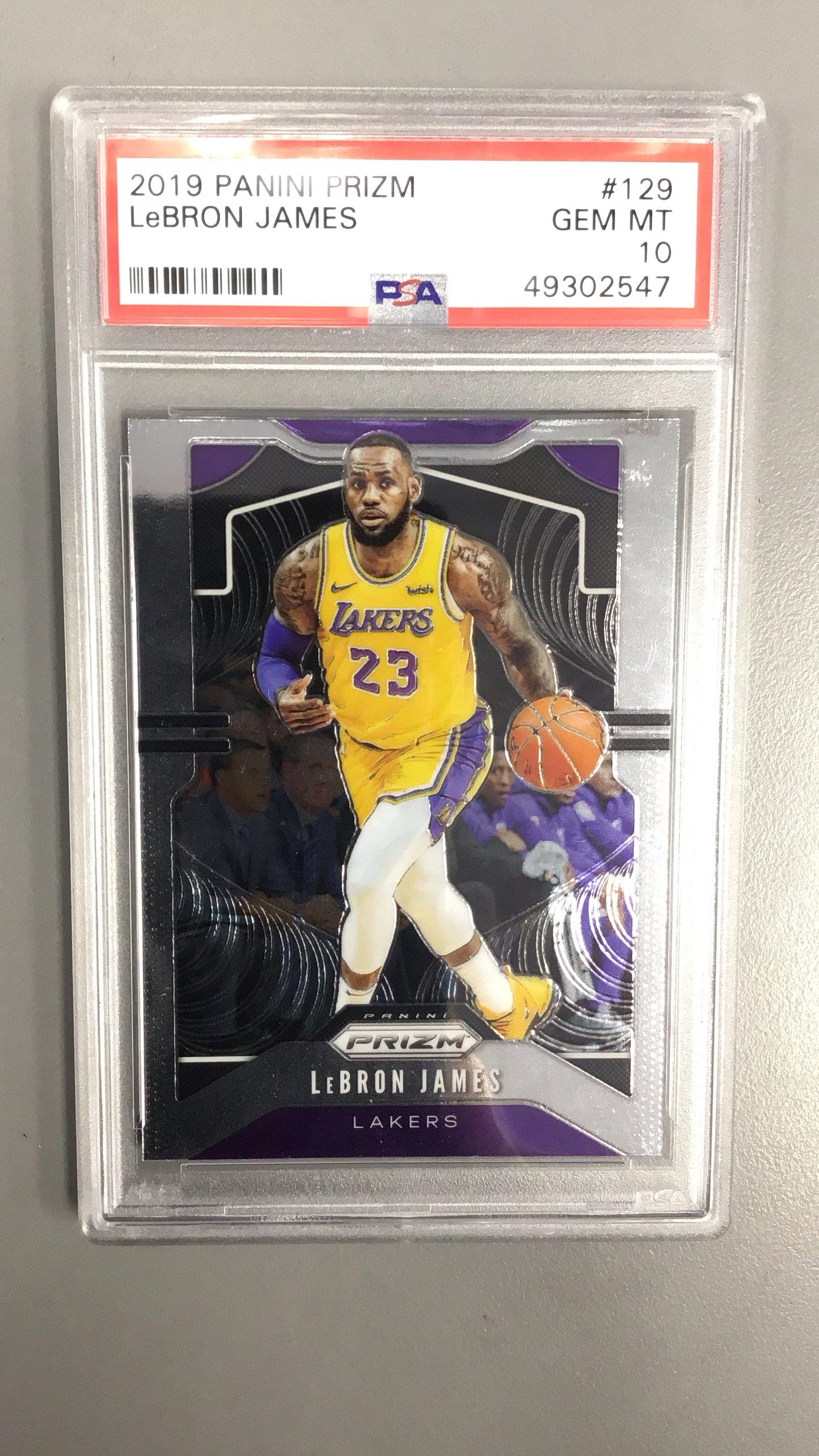 2019 Panini Prizm 129 Lebron James PSA 10 Graded Card | GameStop