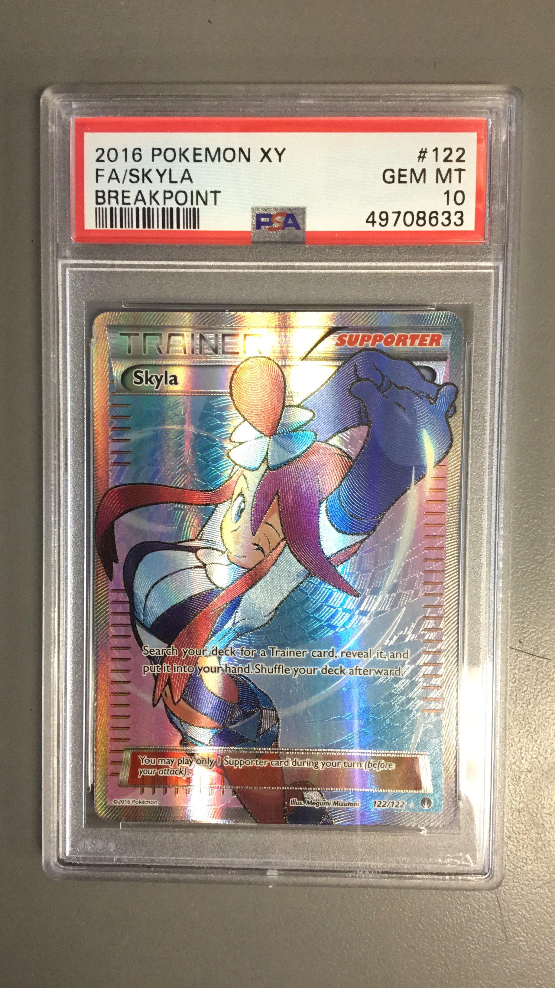 2016 Pokemon Xy Breakpoint 122 Full Art/skyla PSA 10 Graded Card