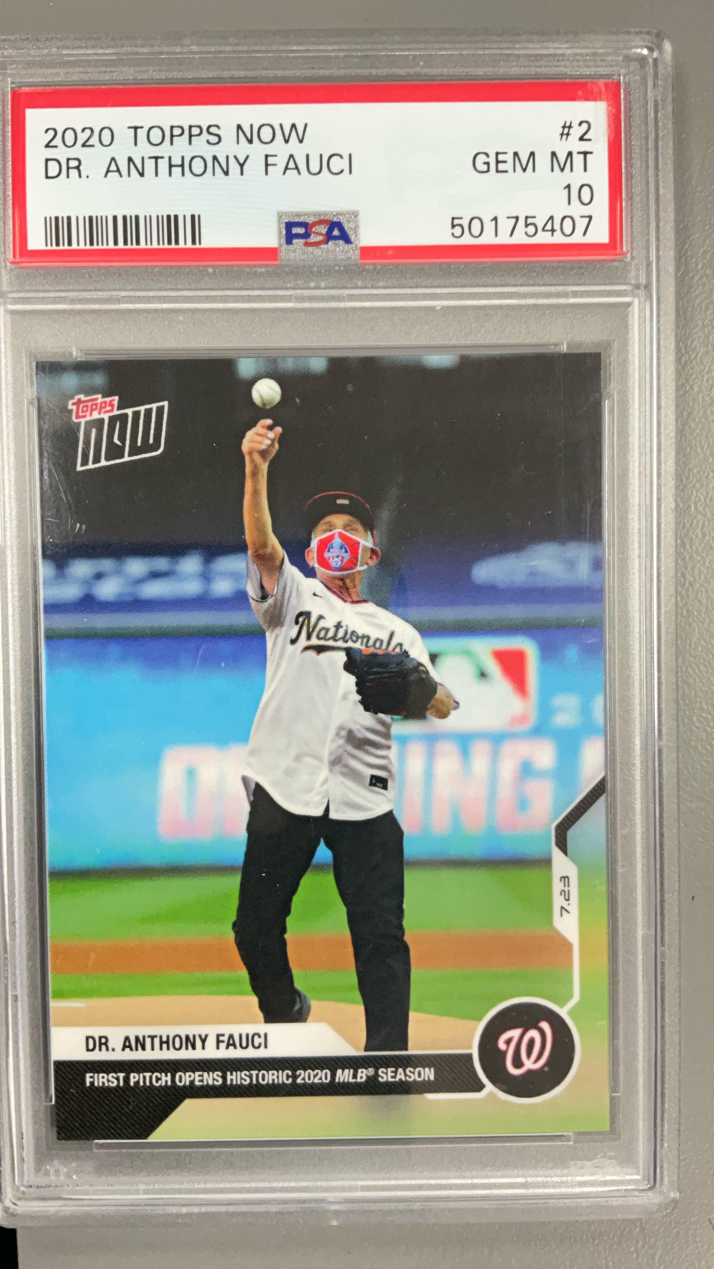 2020 Topps Now 2 Dr. Anthony Fauci PSA 10