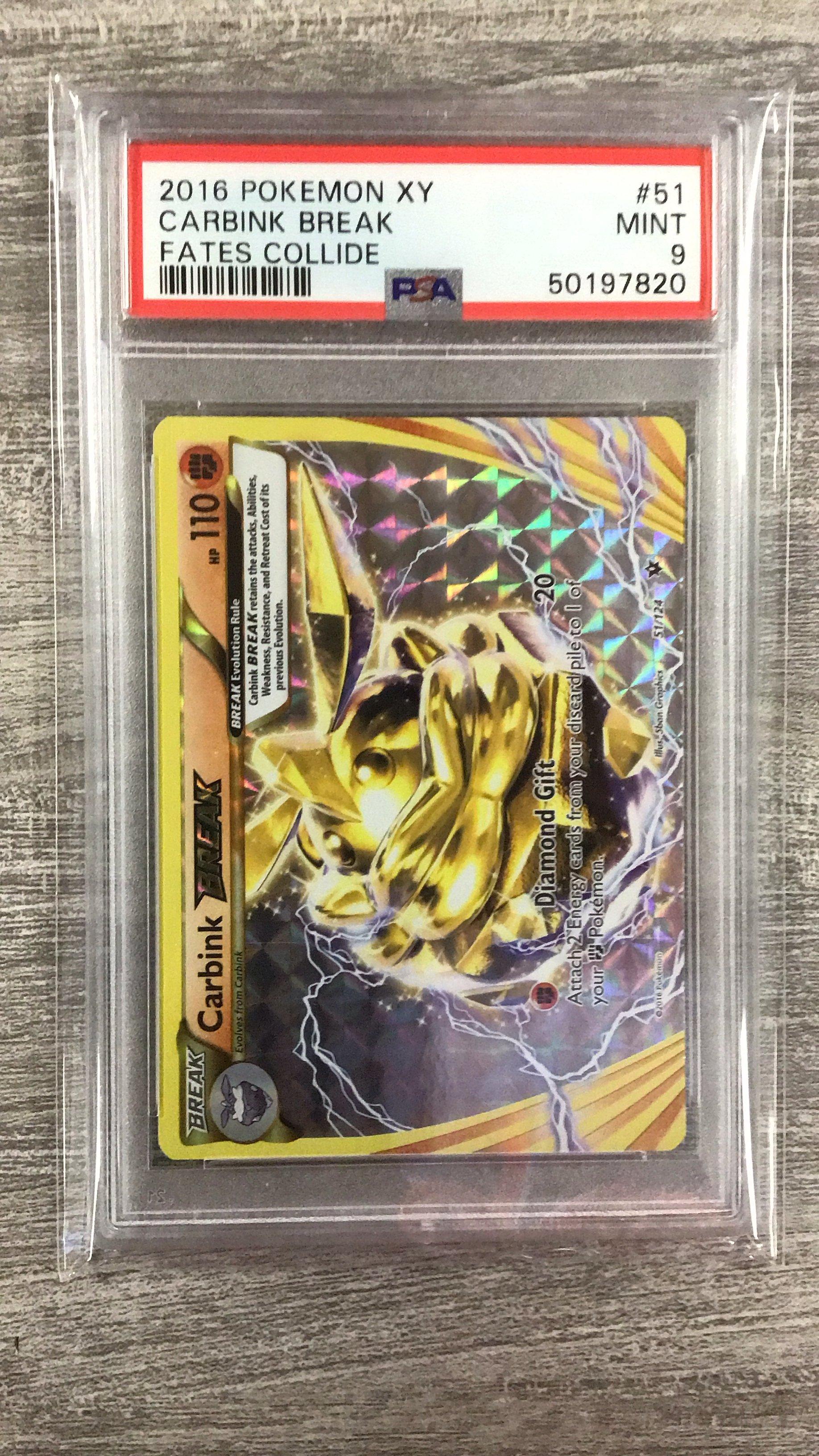 2016 Pokemon Xy Fates Collide 51 Carbink Break PSA