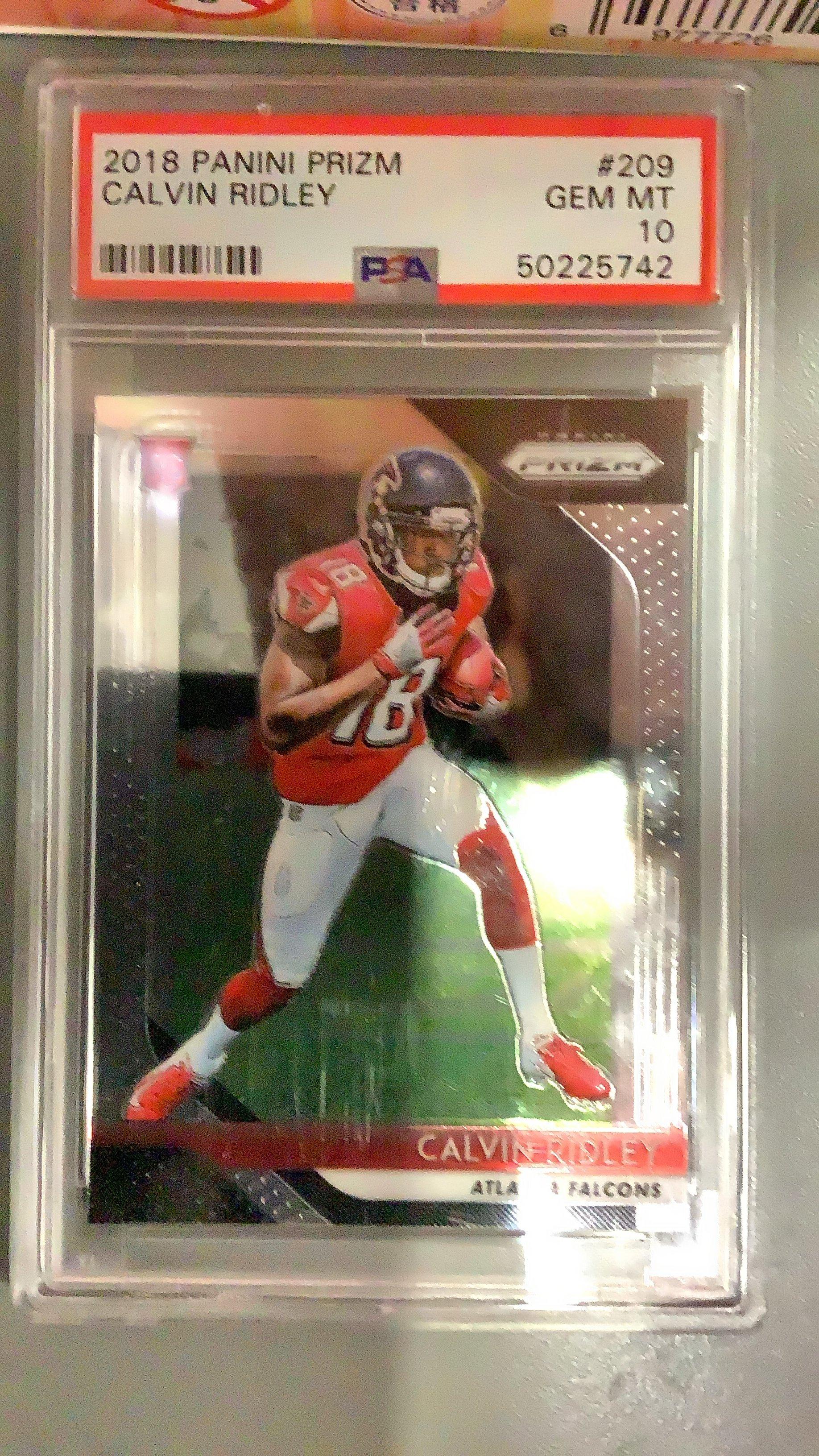2018 Panini Prizm 209 Calvin Ridley PSA 10