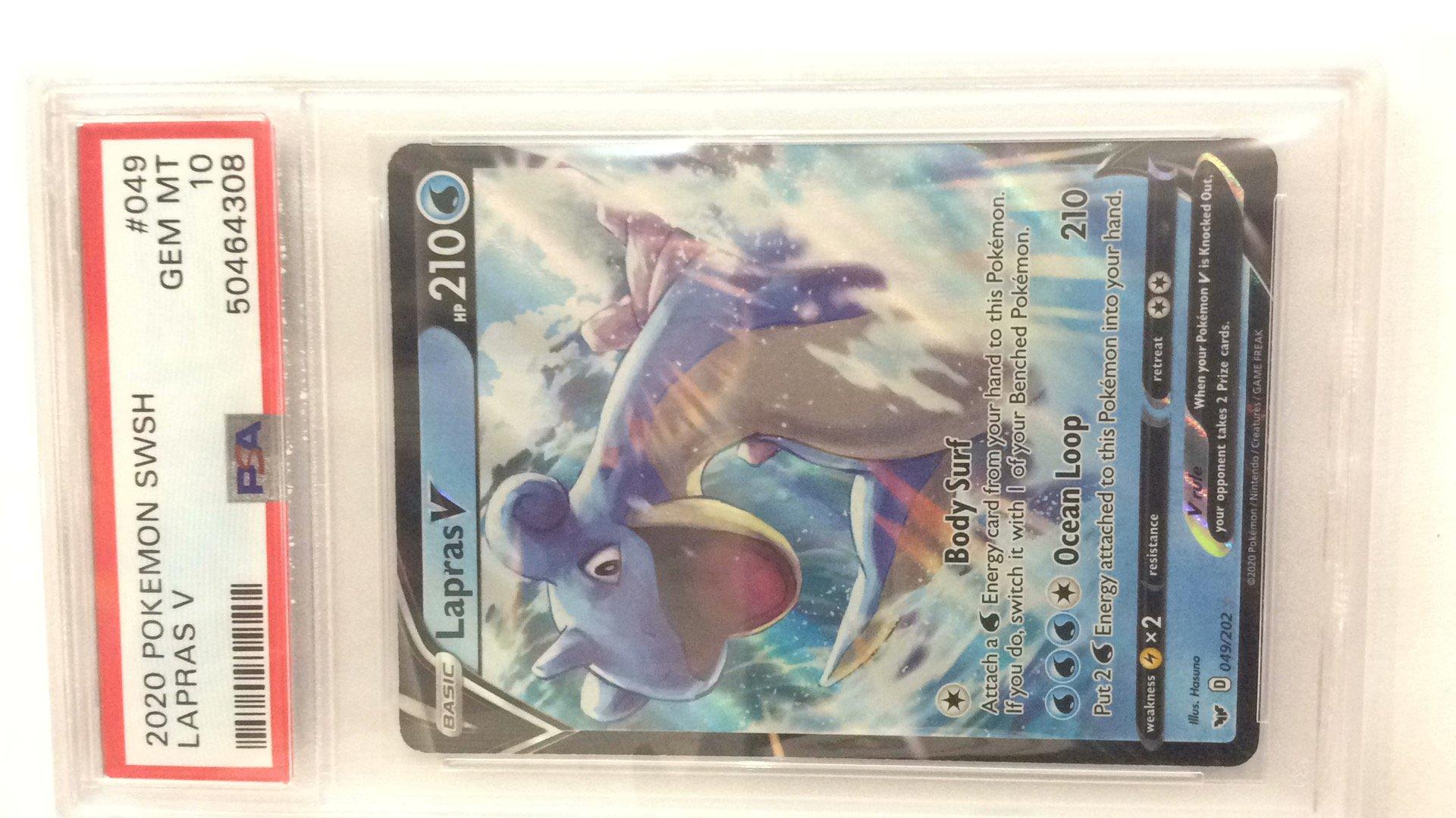 2020 Pokemon Sword & Shield 049 Lapras V PSA 10