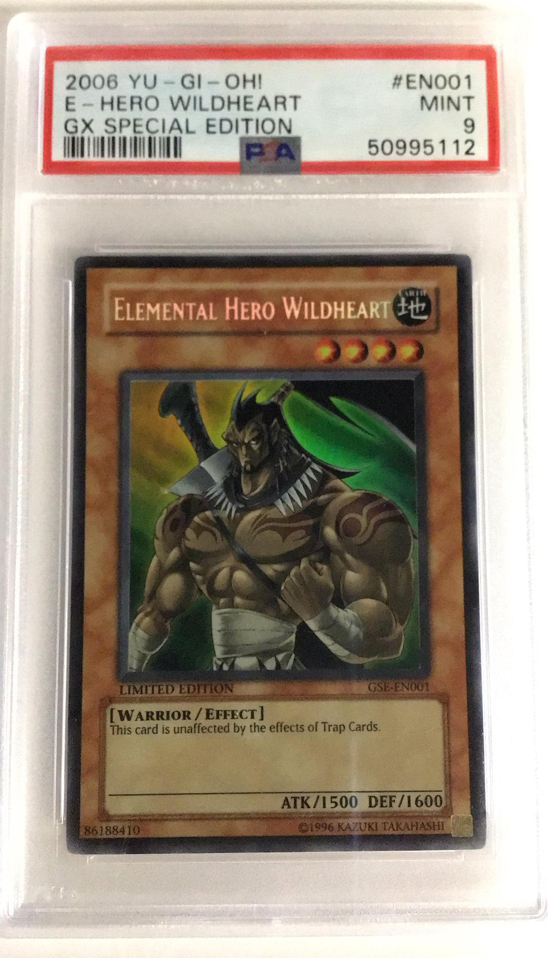 2006 Yu-gi-oh! Gx Special Edition En001 Elemental Hero Wildheart PSA 9