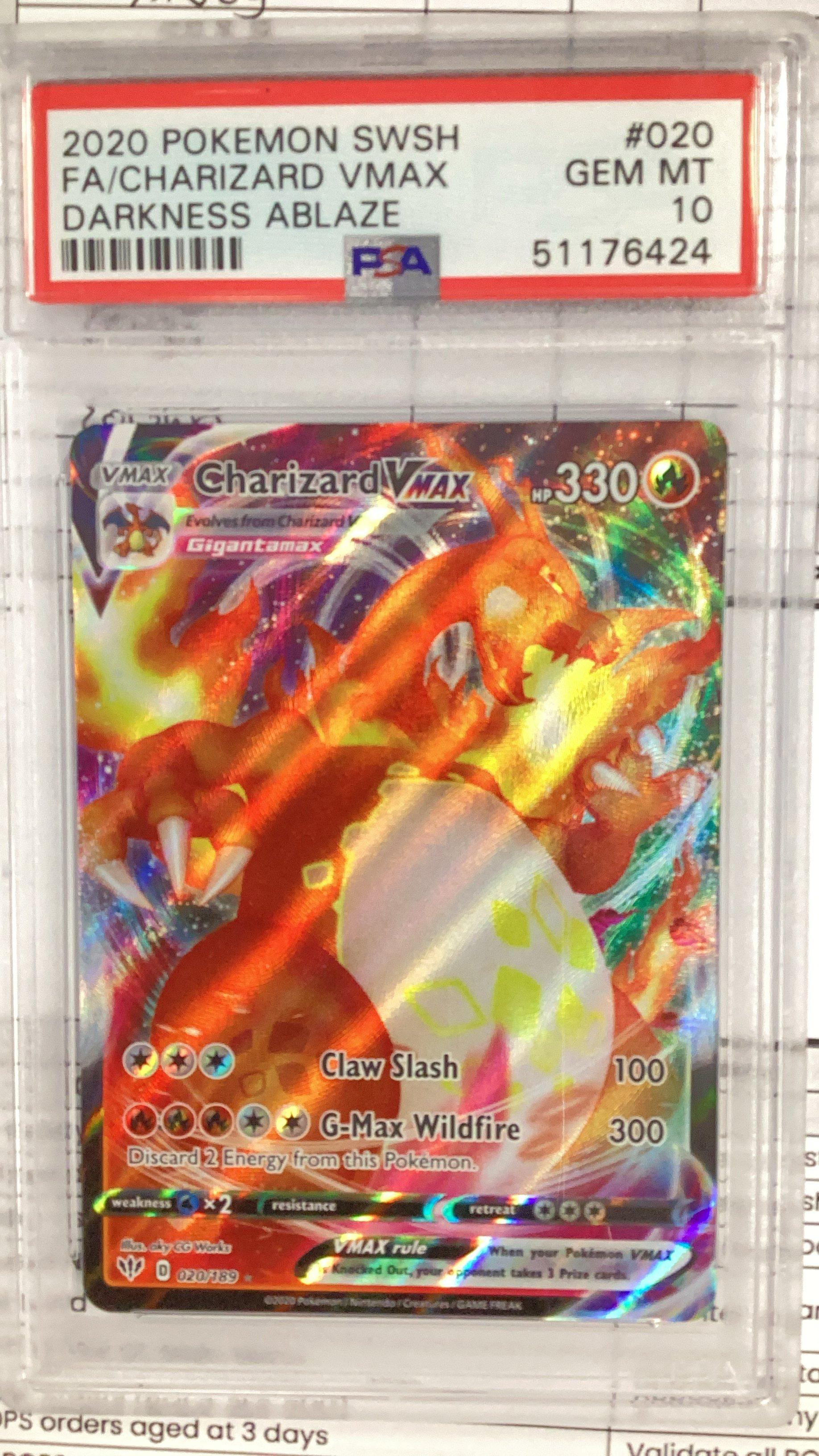 2020 Pokemon Sword & Shield Darkness Ablaze 020 Full Art/charizard