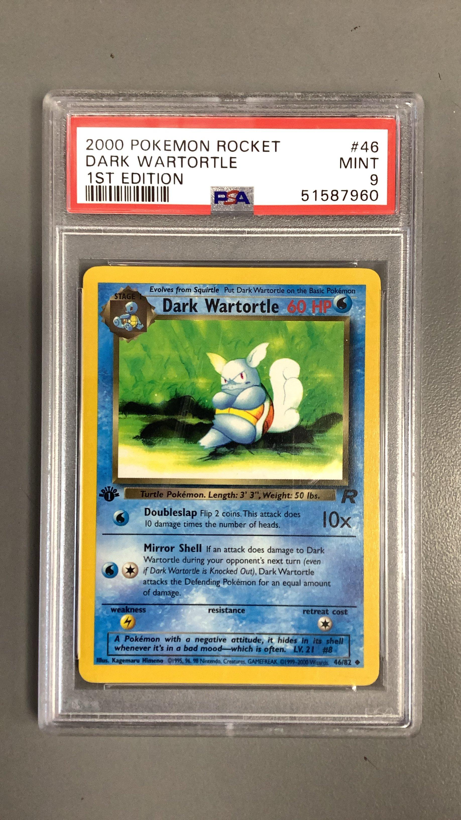 2000 Pokemon Rocket 46 Dark Wartortle 1st Edition PSA 9 | GameStop