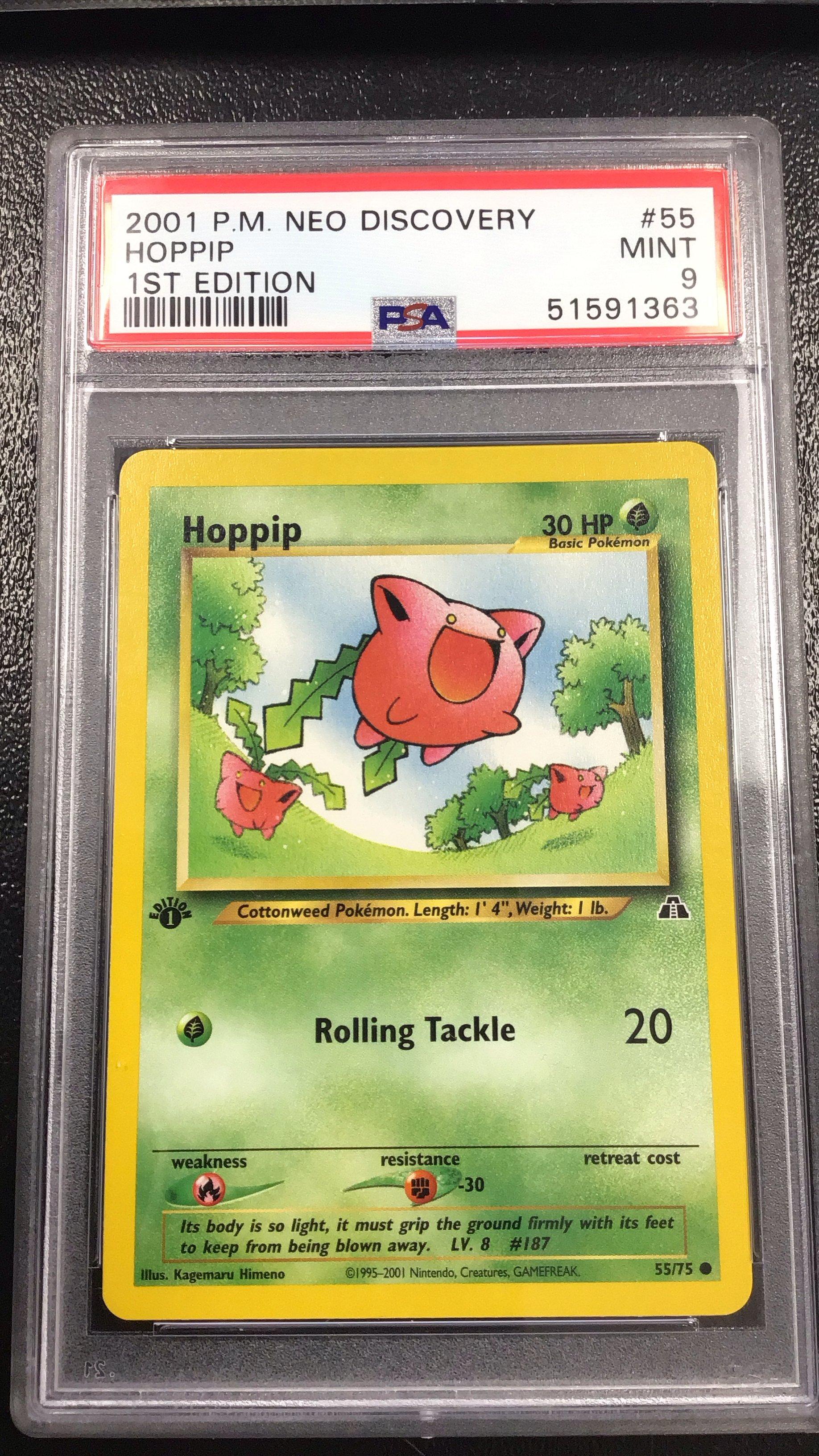 2001 Pokemon Neo Discovery 55 Hoppip PSA 9 GameStop