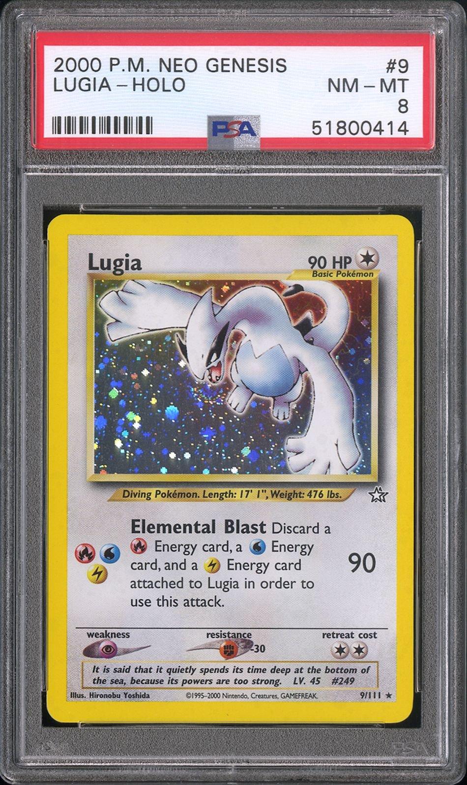 2000 Pokemon Neo Genesis 9 Lugia-holo PSA 8 | GameStop