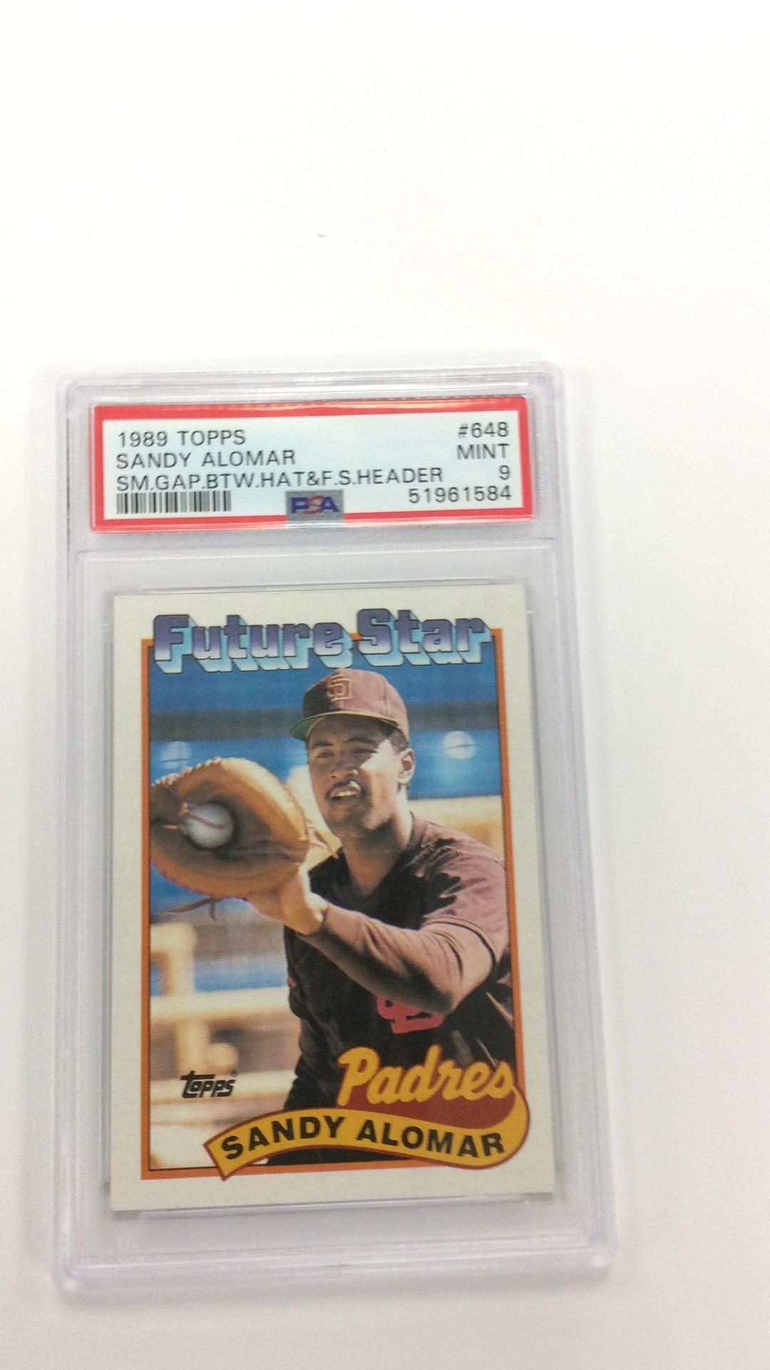 1989 topps sandy alomar best sale