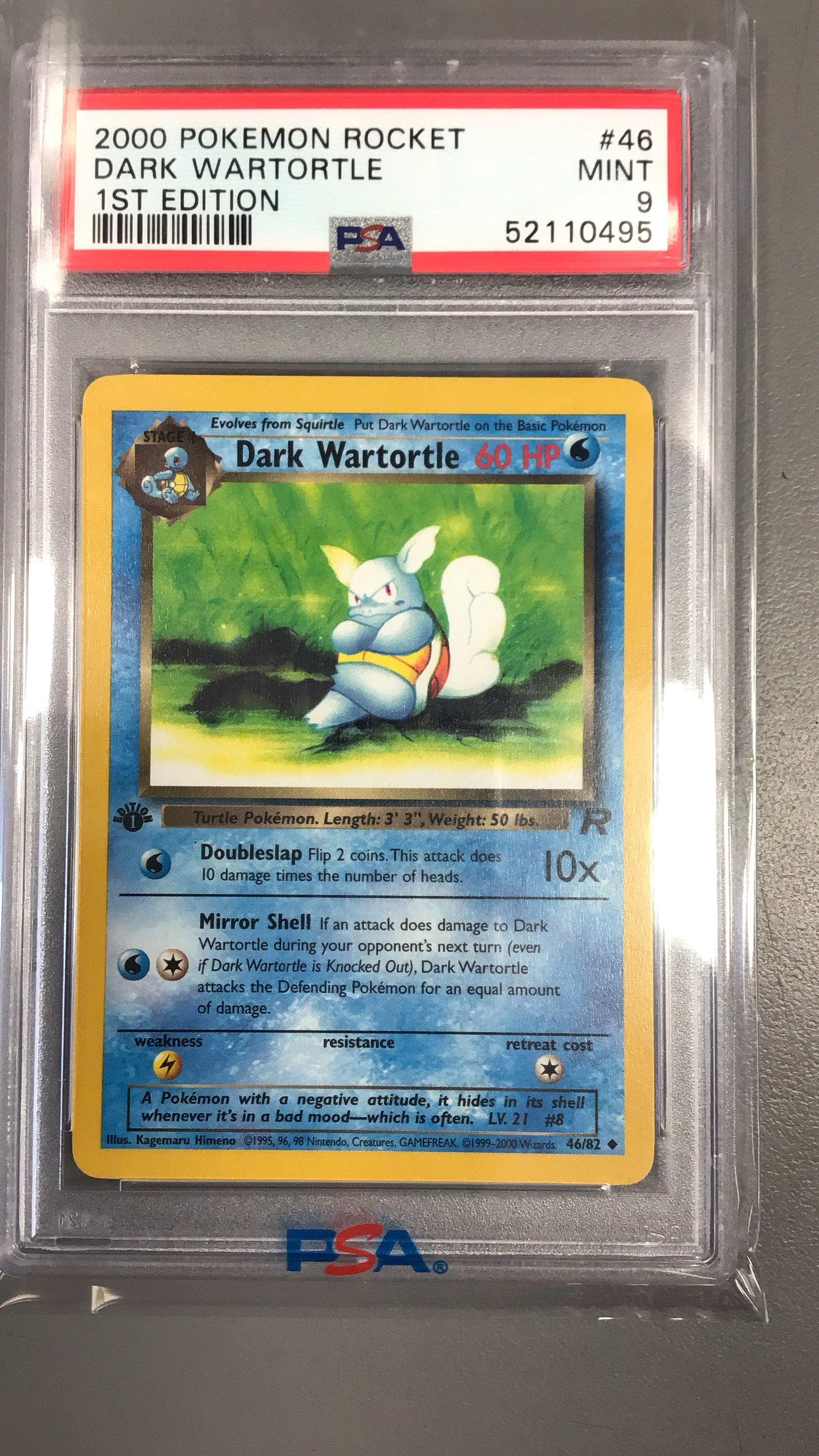 2000 Pokemon Rocket 46 Dark Wartortle 1st Edition PSA 9 | GameStop