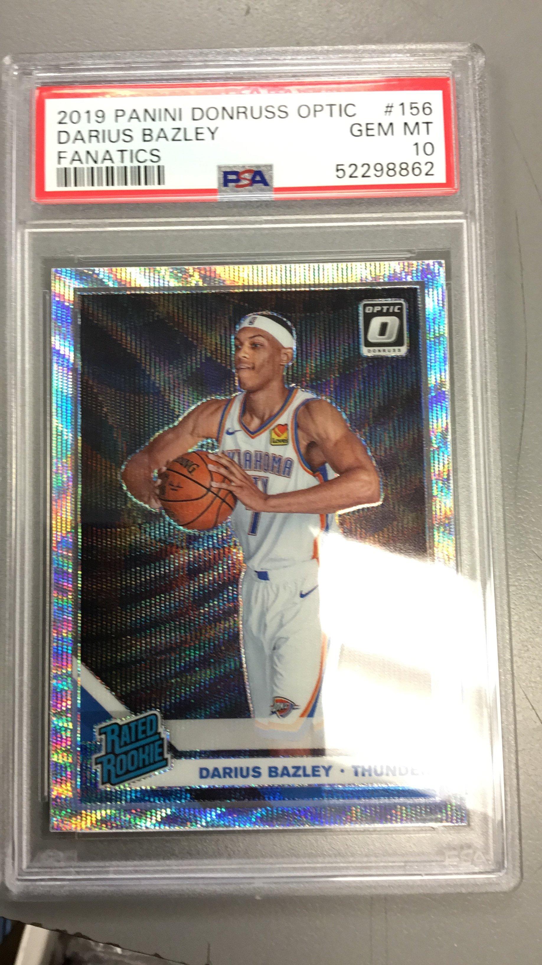 2019 store Panini Donruss Optic Darius Bazley PSA 10 GEM MT