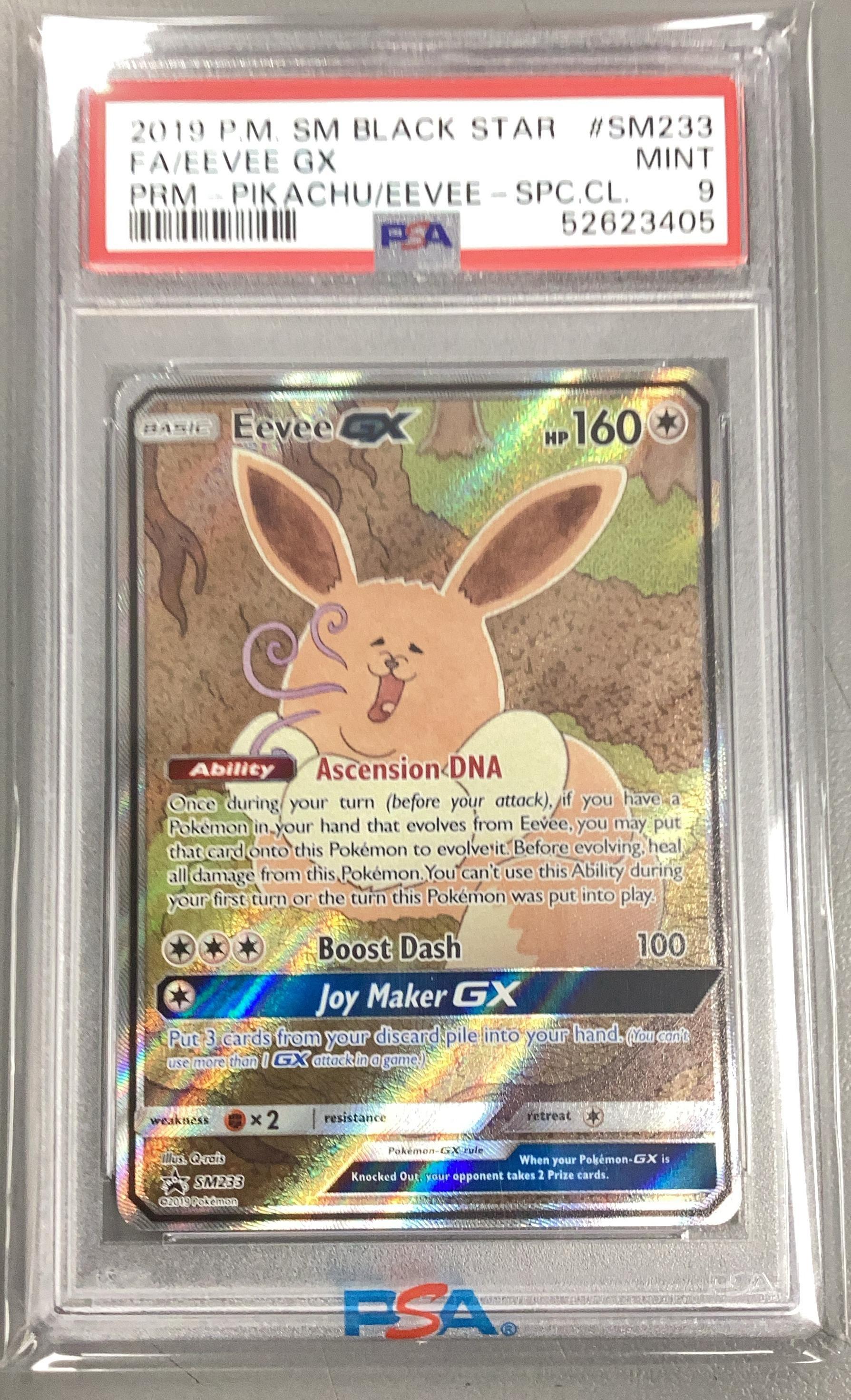 2019 Pokemon Sm Black Star Promo Sm233 Full Art/eevee Gx