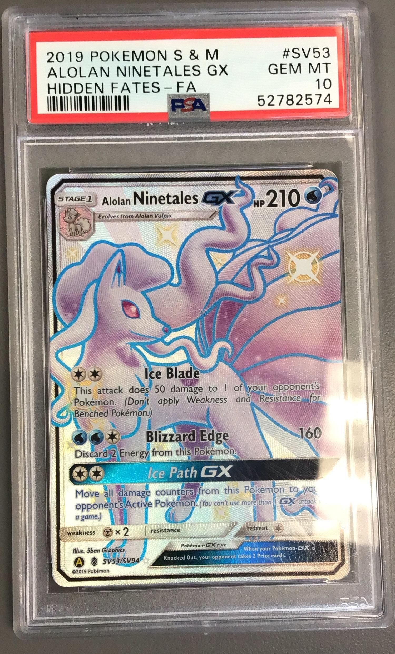 alolan ninetales gx pokemon card Amazon.com: Pokemon Sun & Moon Guardians Rising Ultra Rare Holo Full Art Alolan  Ninetales-GX #132 : Toys & Games main image 1
