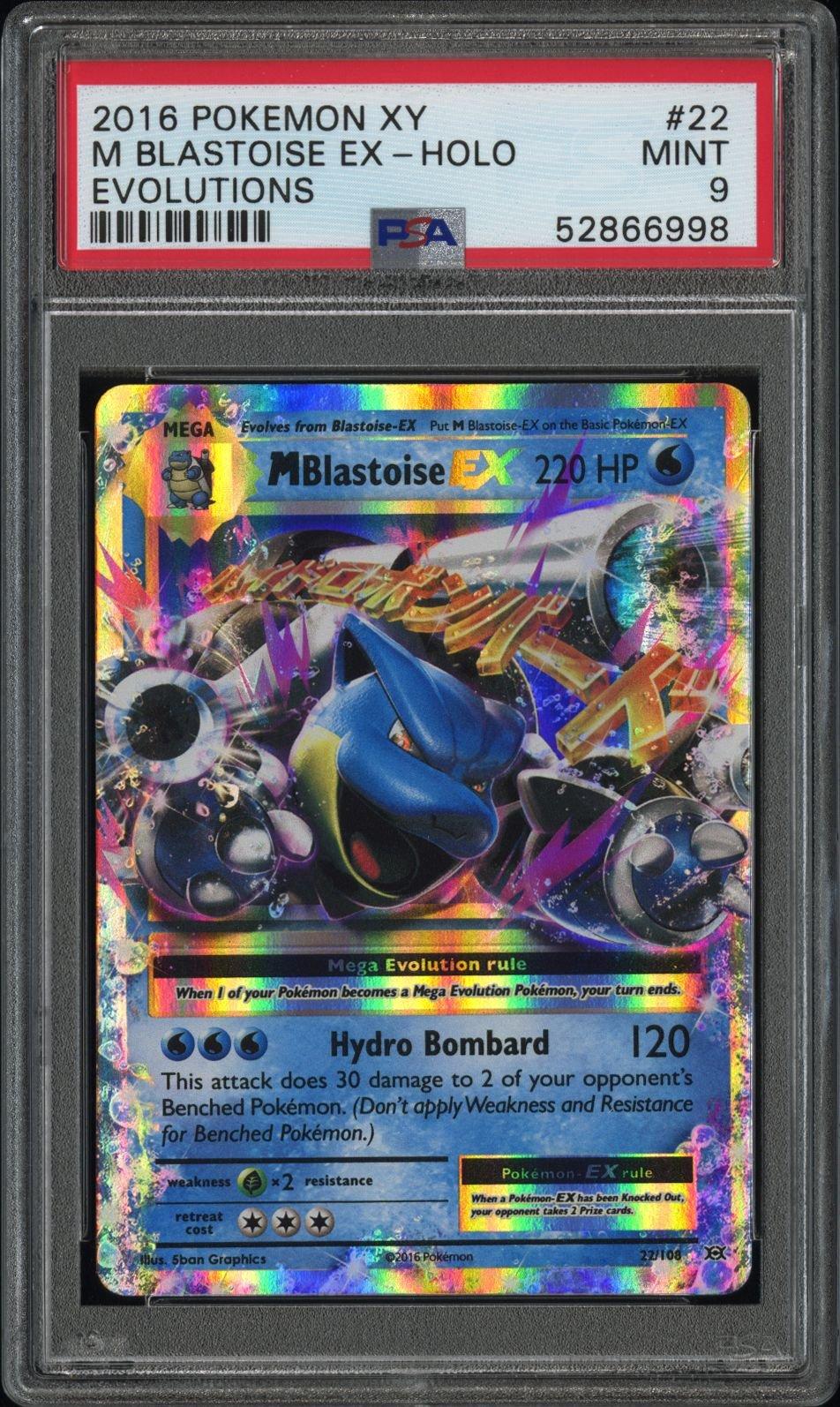 2016 Pokemon Xy Evolutions 22 M Blastoise Ex PSA 9 Graded Card | GameStop