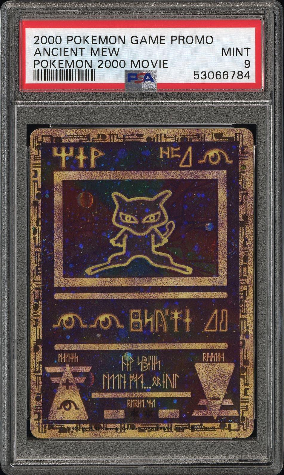 2000 Pokemon Game Movie Ancient Mew Pokemon 2000 Movie PSA 9