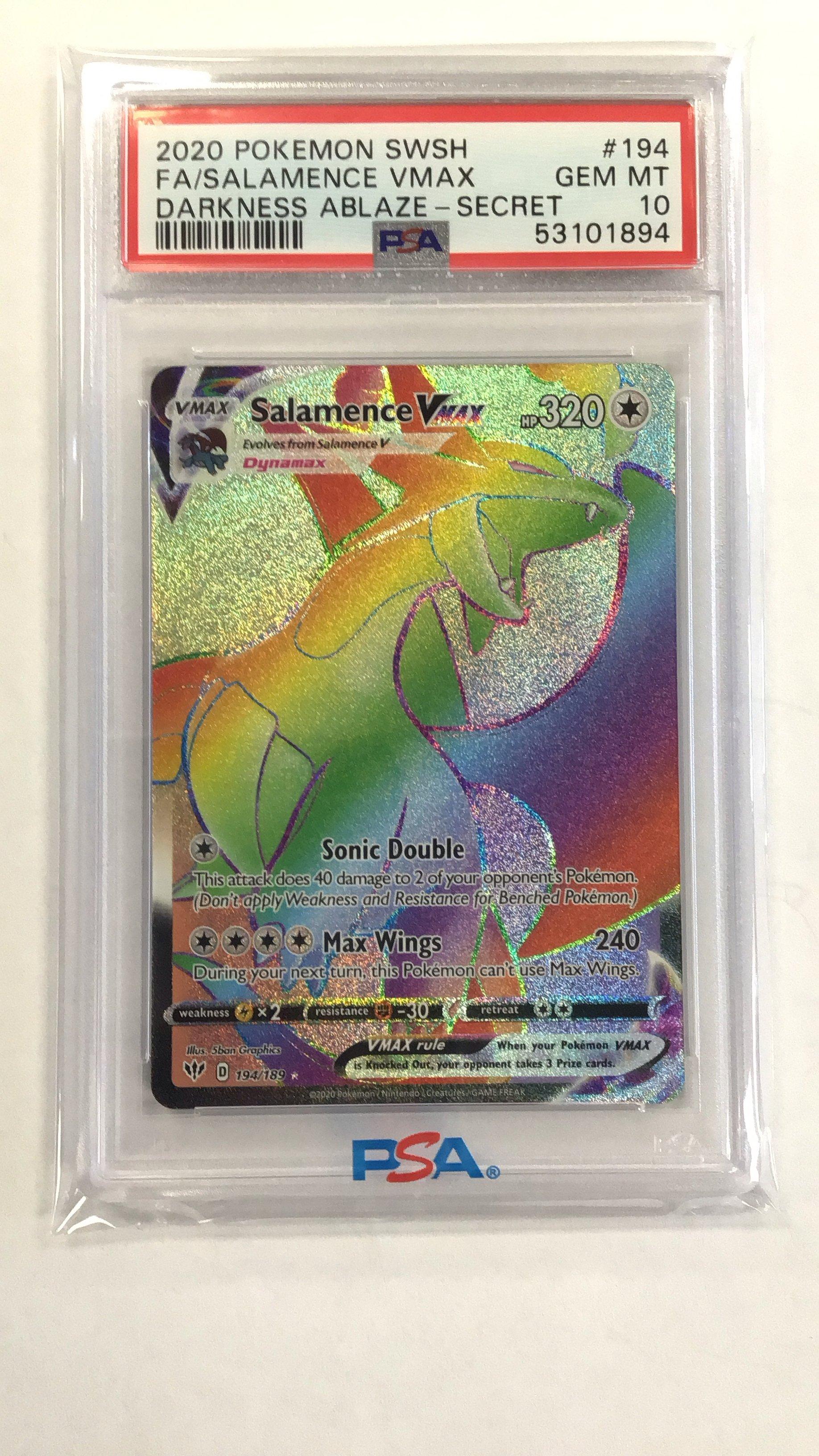 2020 Pokemon Sword & Shield Darkness Ablaze 194 Full Art/salamence