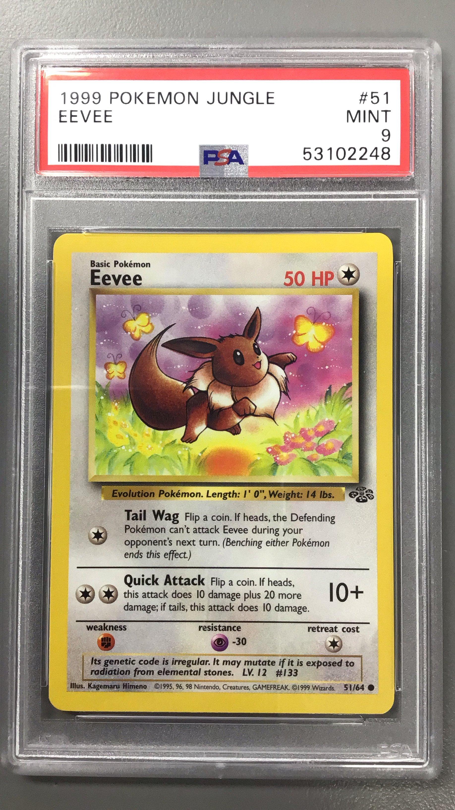 1999 Pokemon Jungle 51 Eevee PSA 9 Graded Card | GameStop
