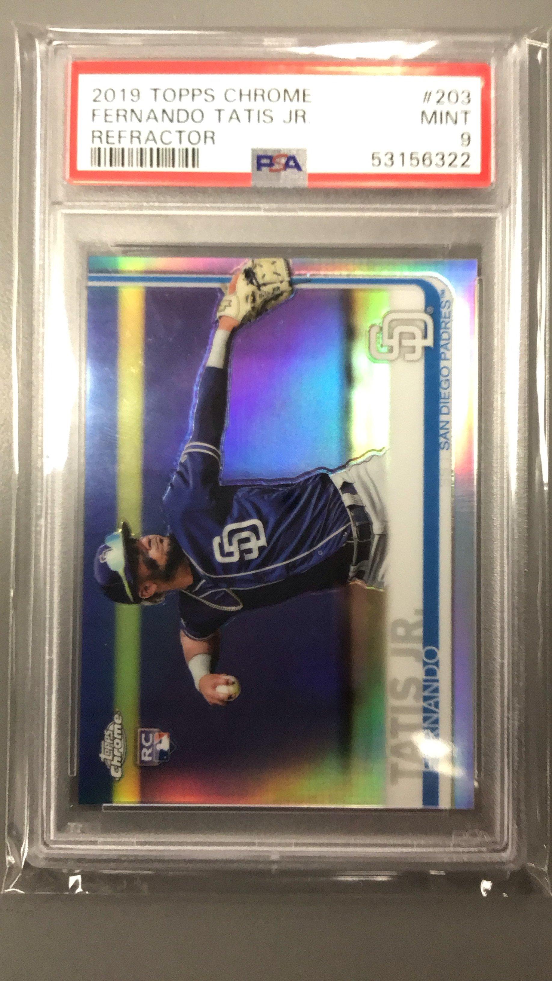 2019 Topps Chrome 203 Fernando Tatis Jr. Refractor PSA