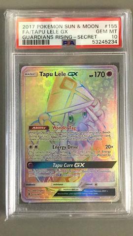 2017 Pokémon Sun & Moon Alolan top Ninetails Secret Rare PSA10