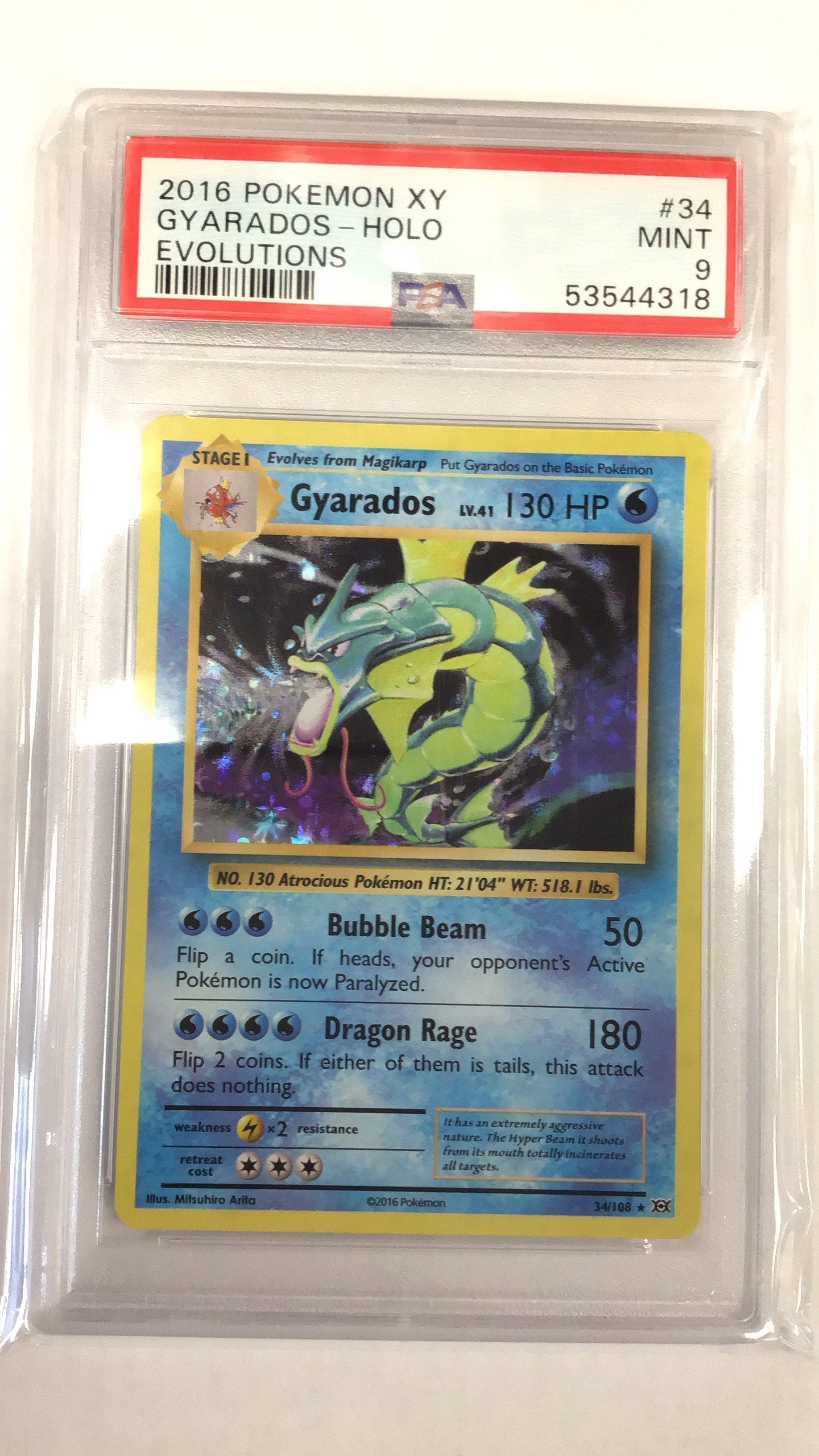 gyarados pokemon card value 2016 - - 6/102 - Holo Rare [1] Stormy Seas Flip a coin until you get tails Gyarados EX - XY Promos