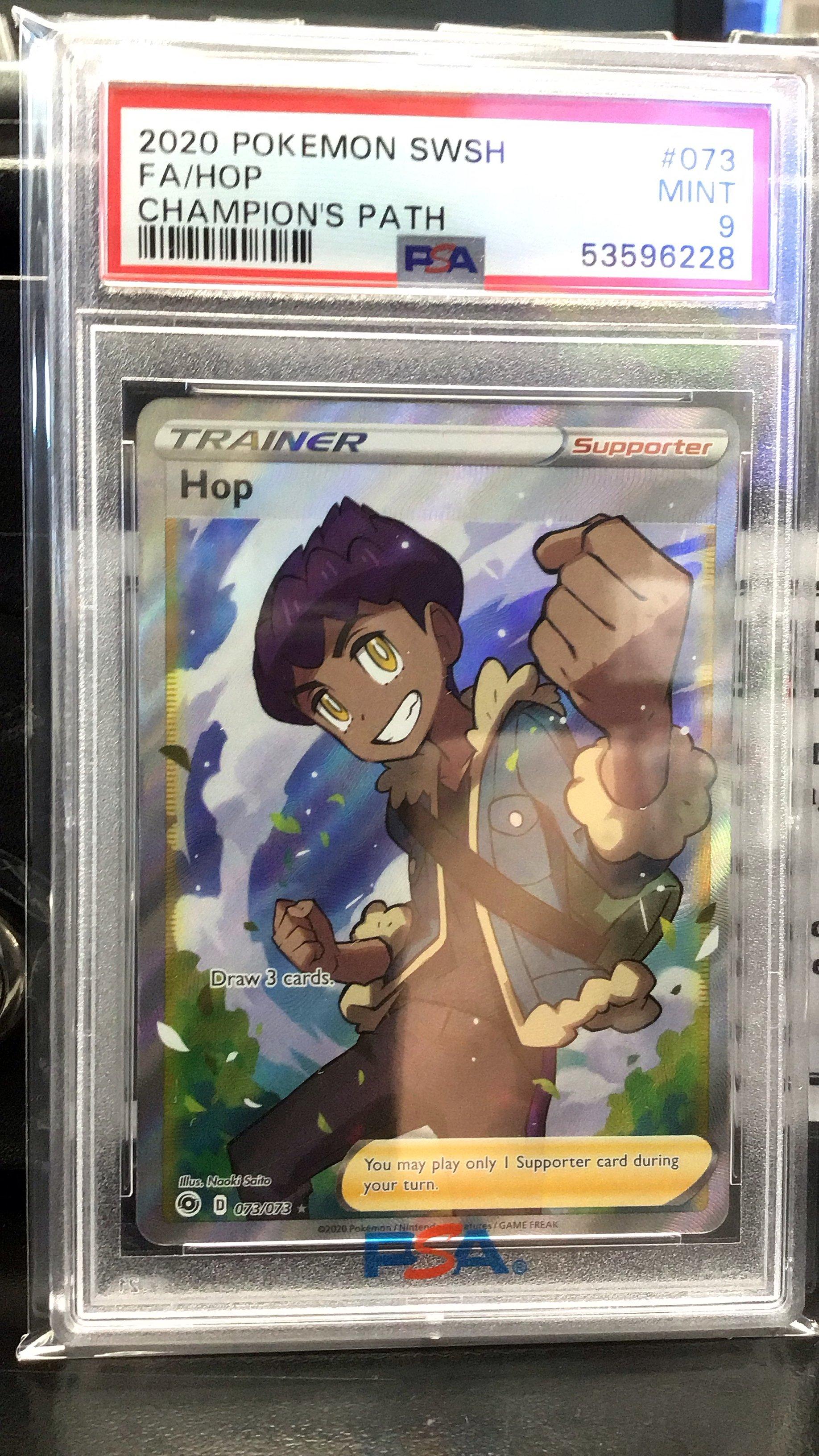 2020 Pokemon Sword & Shield Champion's Path 073 Full Art/hop PSA 9 Graded  Card | GameStop