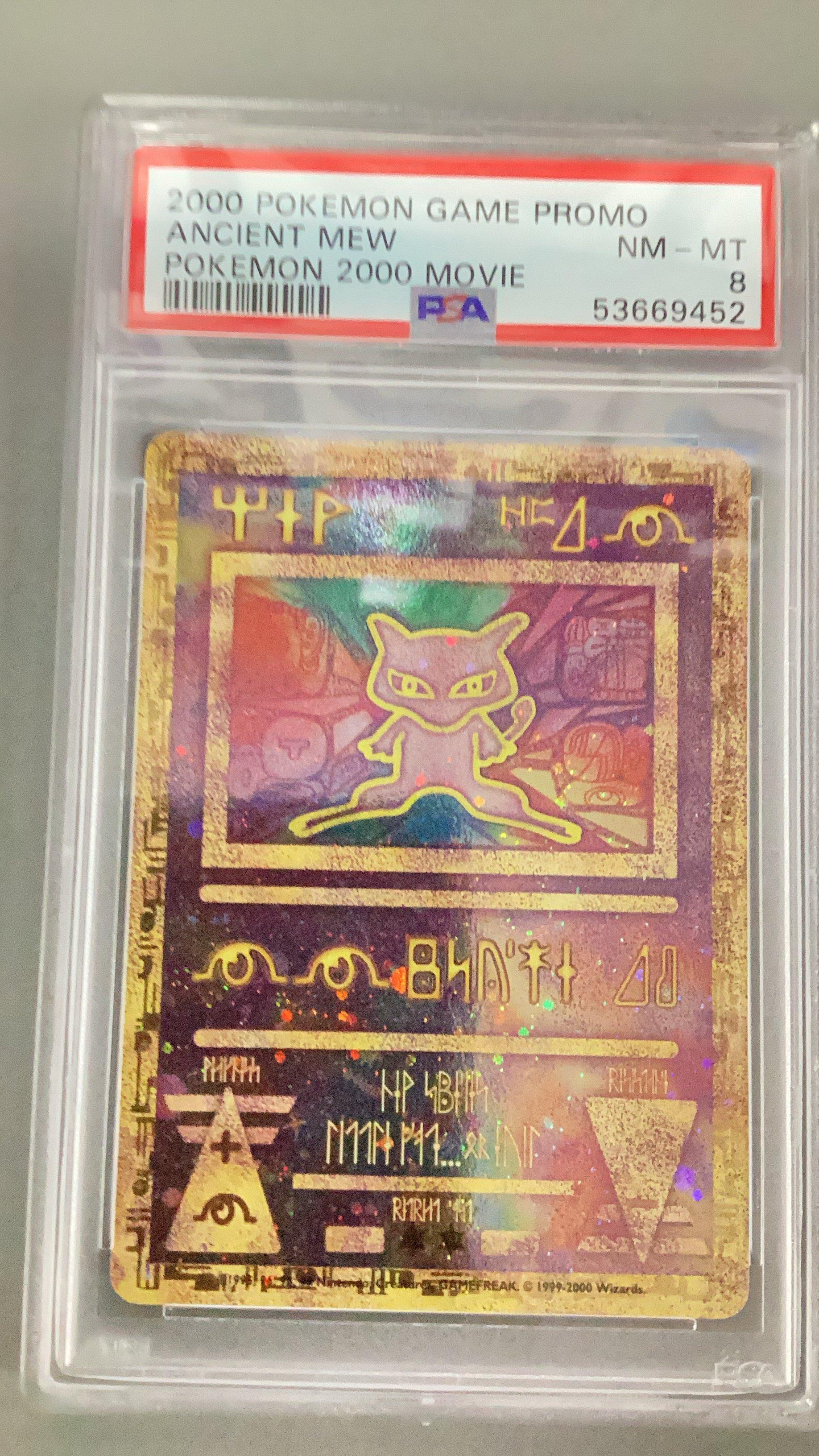 2000 Pokemon Game Movie Ancient Mew Pokemon 2000 Movie PSA 8