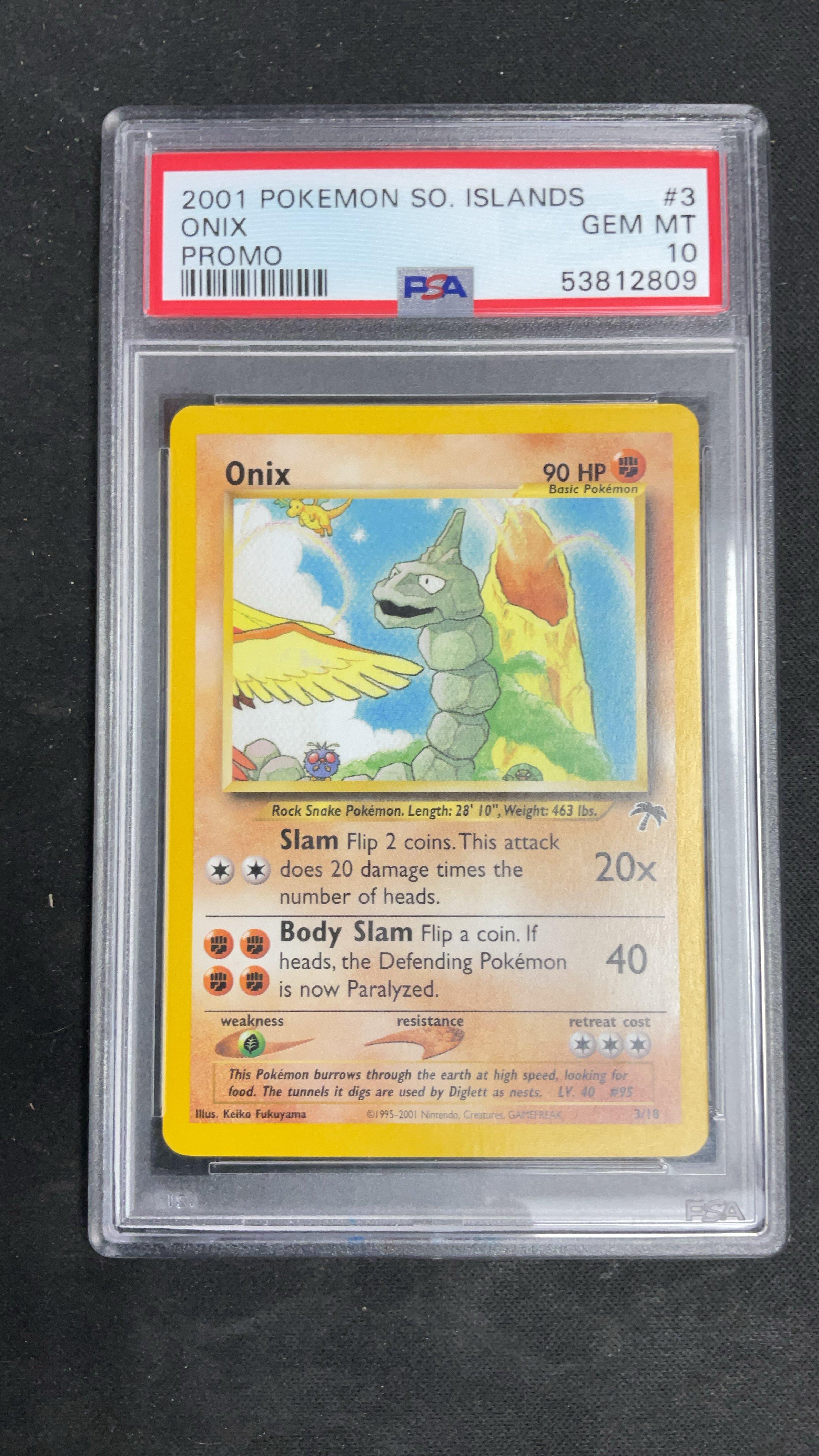 2001 Pokemon Southern Islands Promo 3 Onix PSA