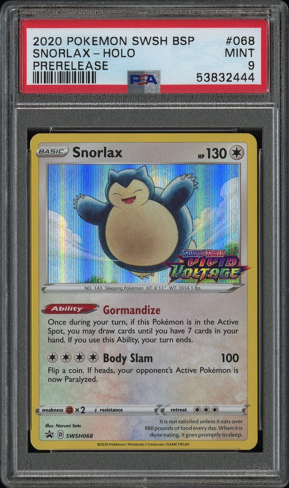 snorlax holo pokemon card No.143 Japanese Jungle Set Rare Near Mint Colorless Collapse (150) This Pokmon is now Asleep 2020 Pokemon Swsh Black Star