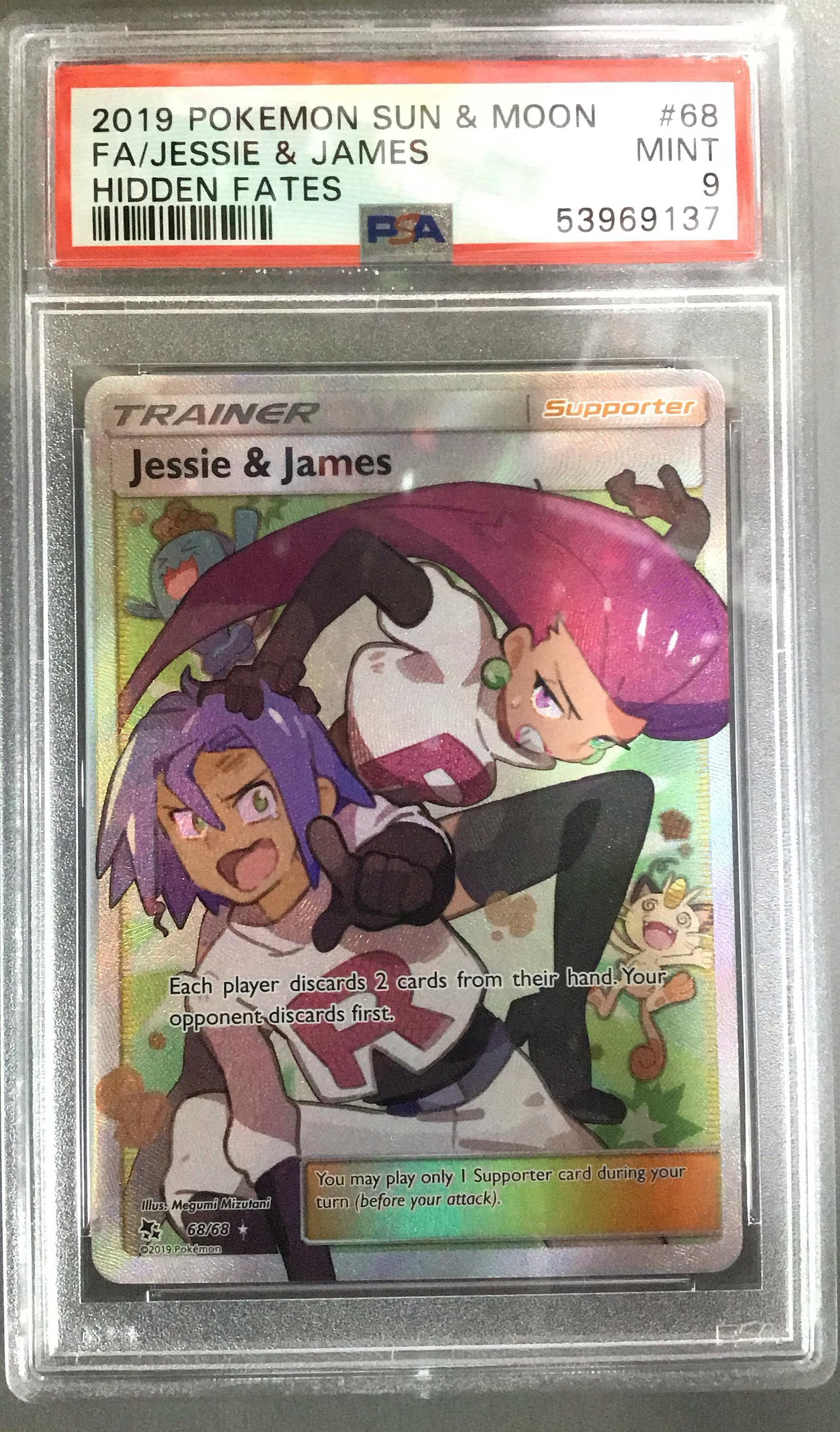 ✩.*˚　13579　✩.*˚ 2019 Pokemon Sun & Moon Hidden Fates 68 Full Art/jessie