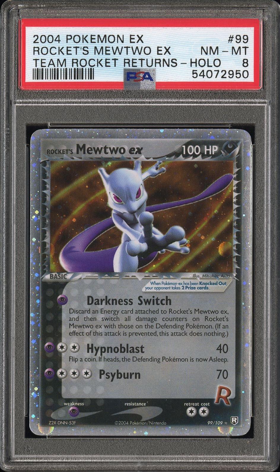 2004 Pokemon Ex Team Rocket Returns 99 Rocket's Mewtwo Ex