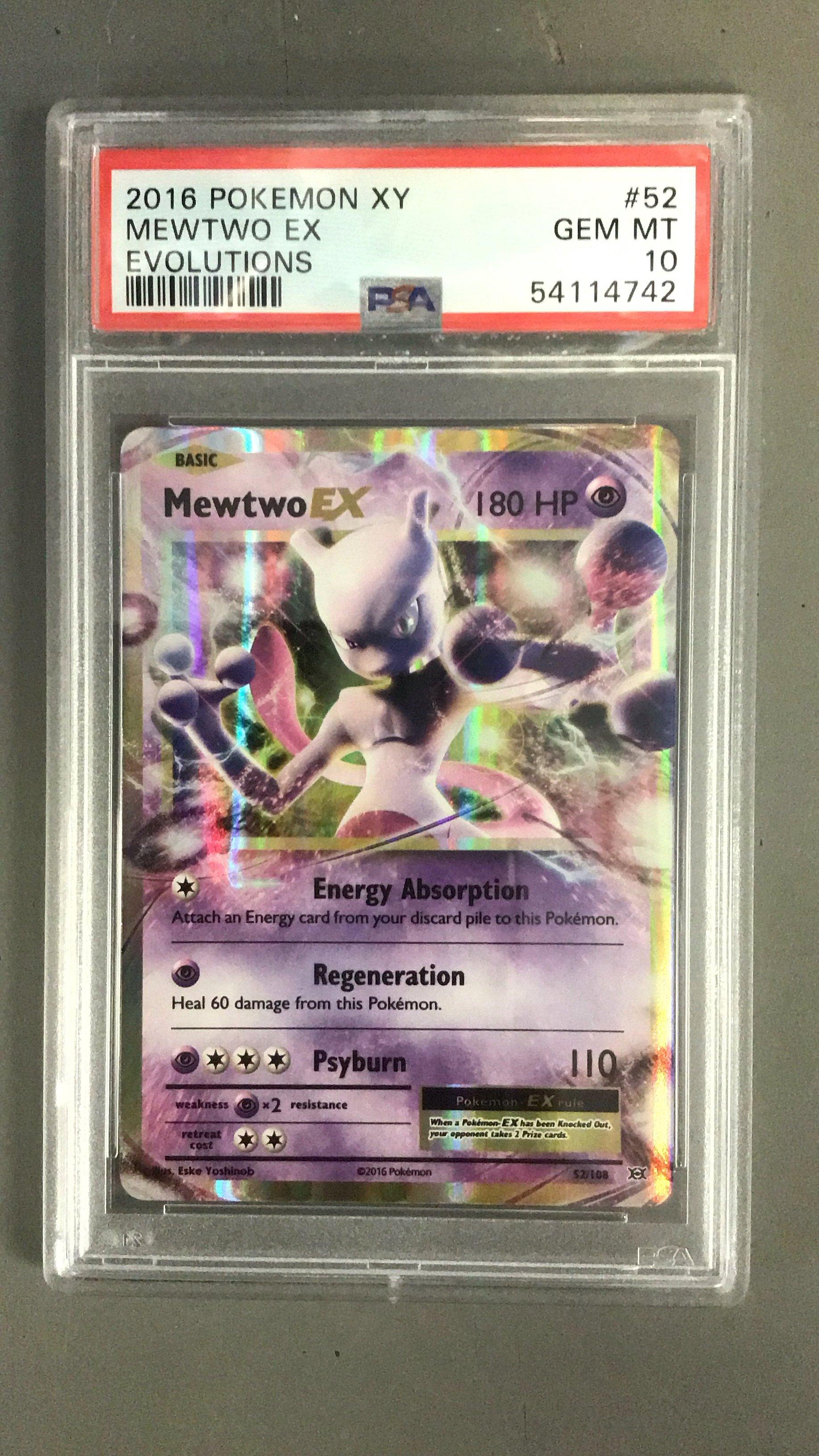 2016 Pokemon Xy Evolutions 52 Mewtwo Ex PSA 10 Graded Card | GameStop