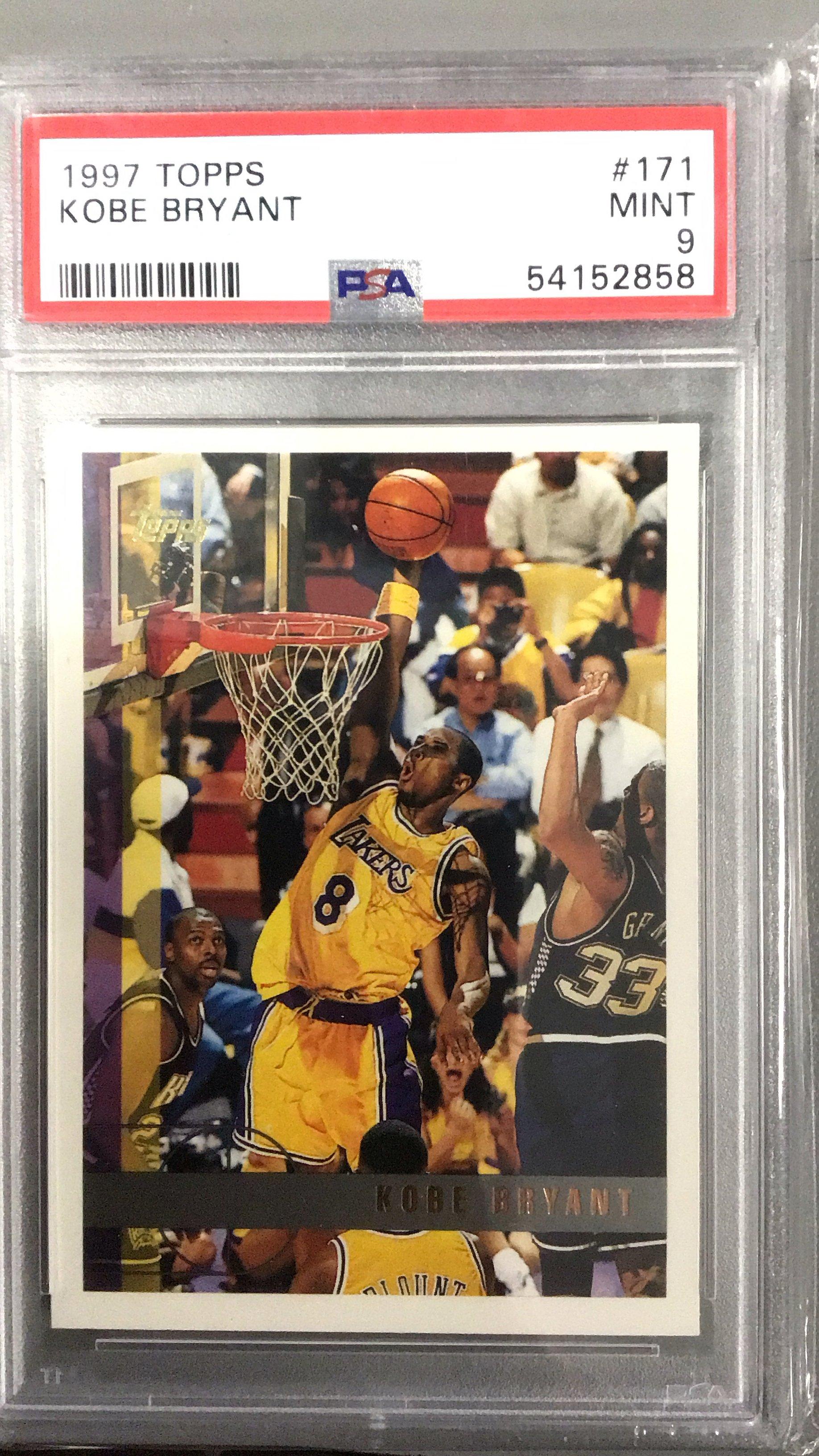 1997 Topps 171 Kobe Bryant PSA 9