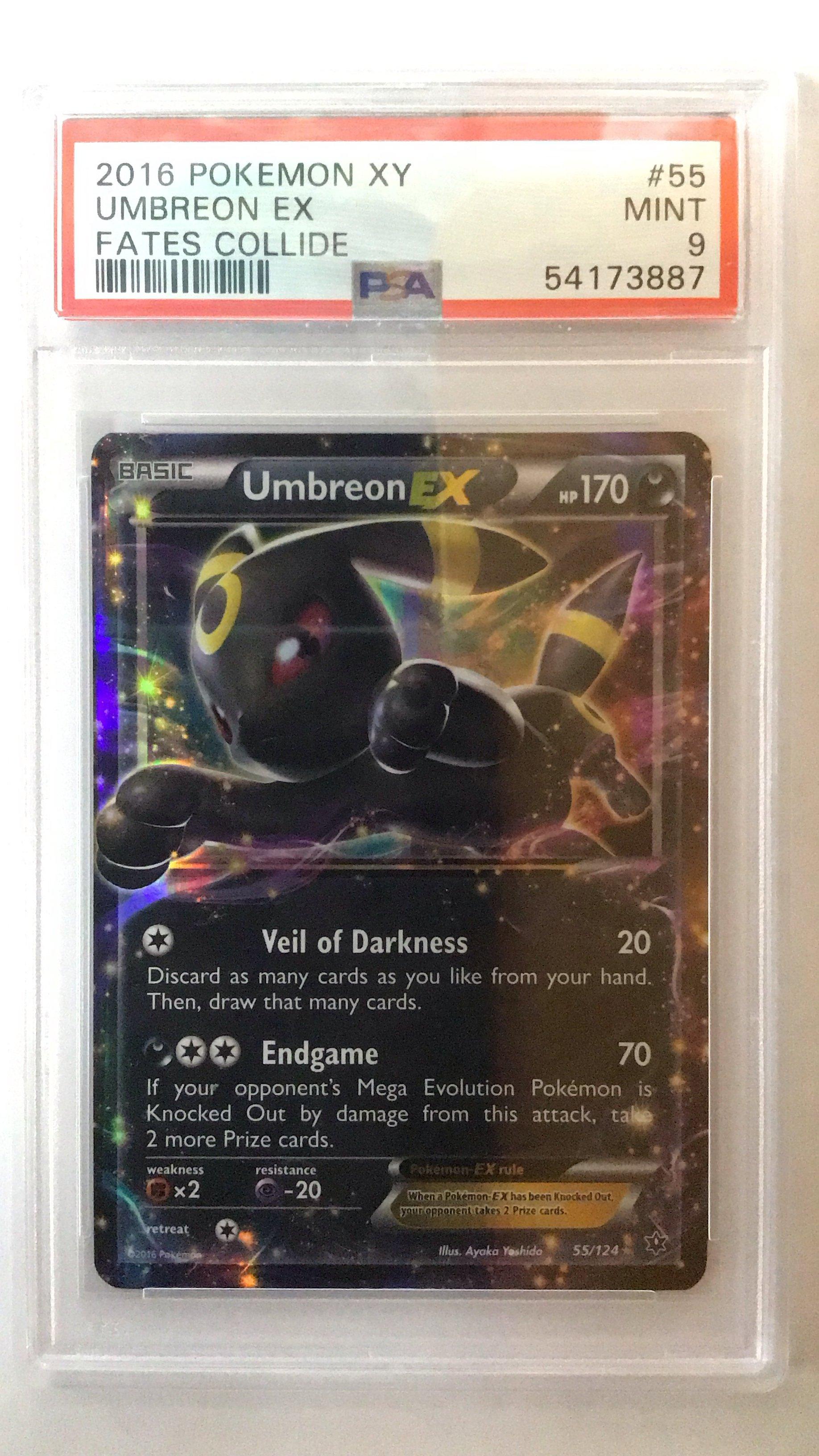 FA/Umbreon EX 2016年 Mint 9 1stエディション 2016 Pokemon Xy Fates Collide 55 Umbreon Ex PSA 9 Graded Card