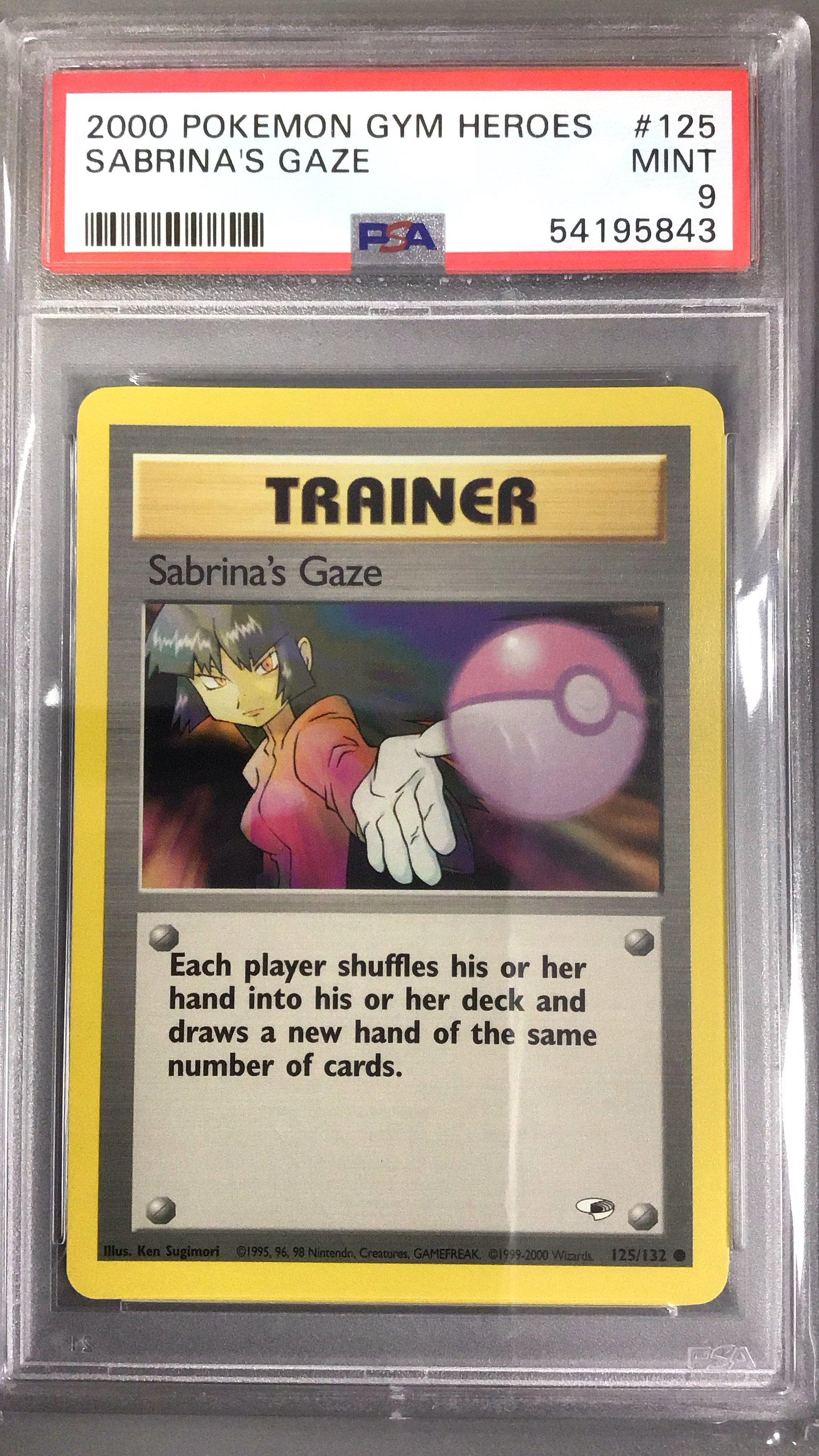 2000 Pokemon Gym Heroes 125 Sabrina's Gaze PSA 9
