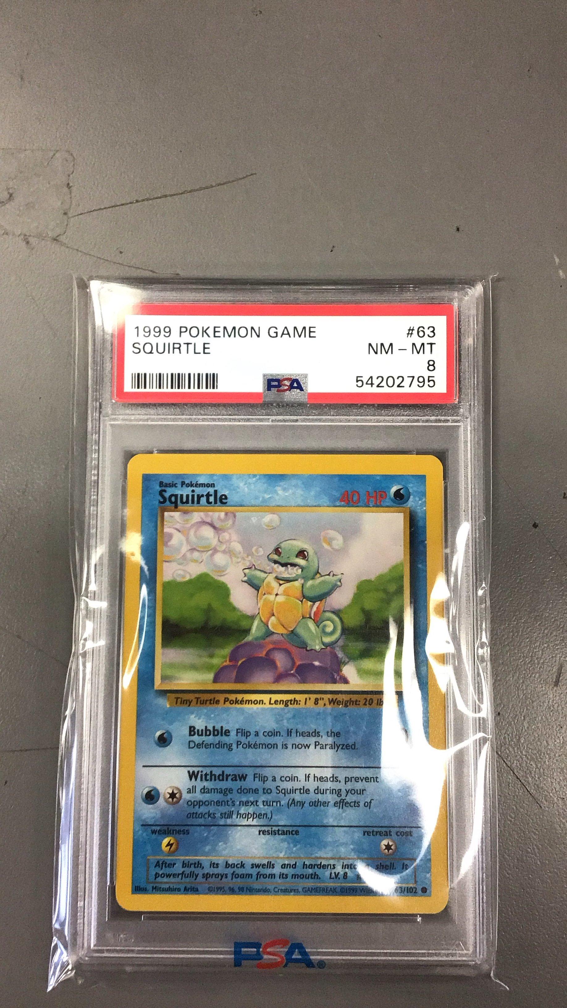 1999 Pokemon Game 63 Squirtle PSA 8 Graded Card | GameStop