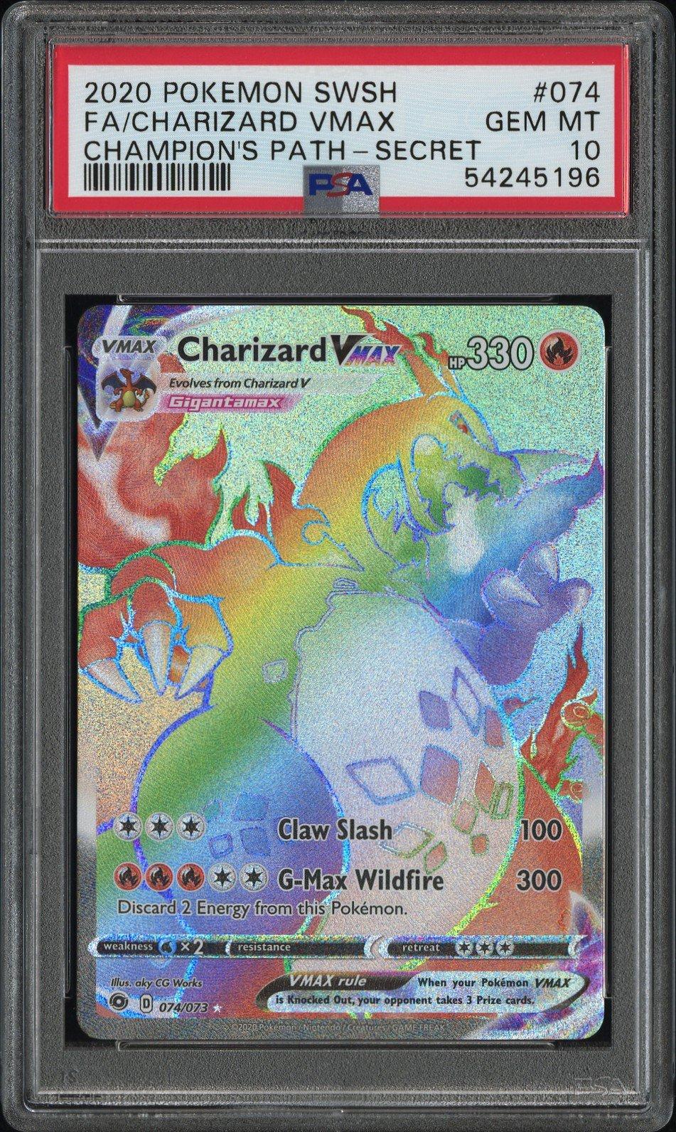 2020 Pokemon Sword & Shield Champion's Path 074 Full Art/charizard
