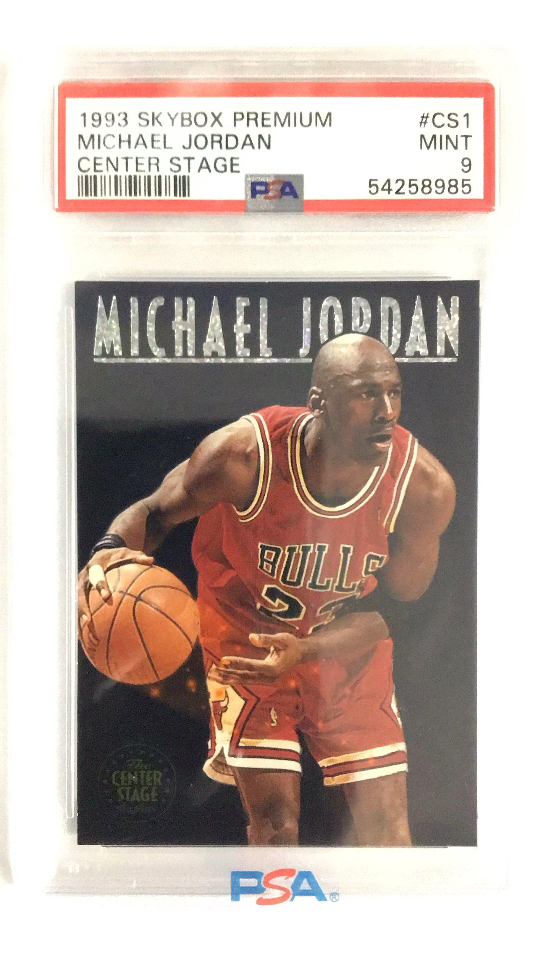 1993 Skybox Premium Center Stage Cs1 Michael Jordan PSA 9