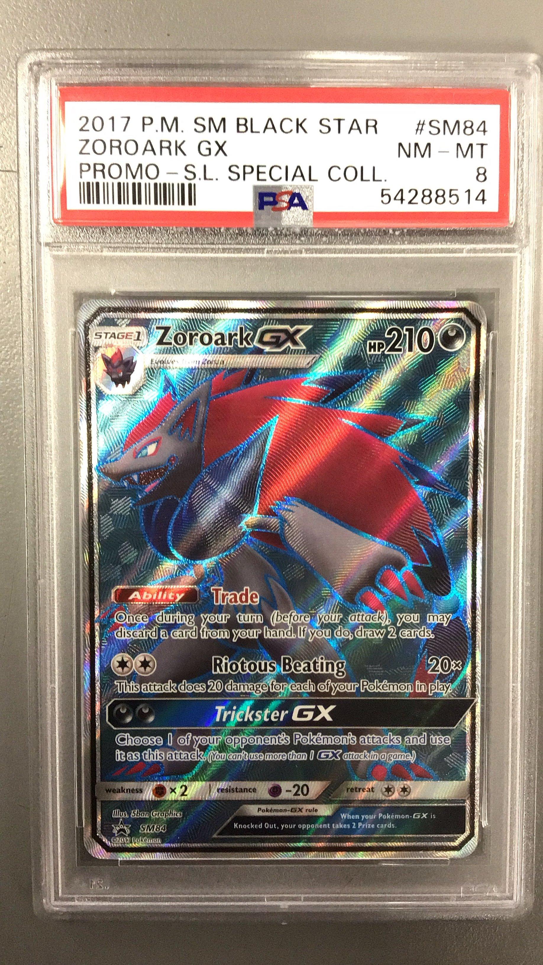 2017 Pokemon Sm Black Star Promo Sm84 Full Art/zoroark Gx Shining