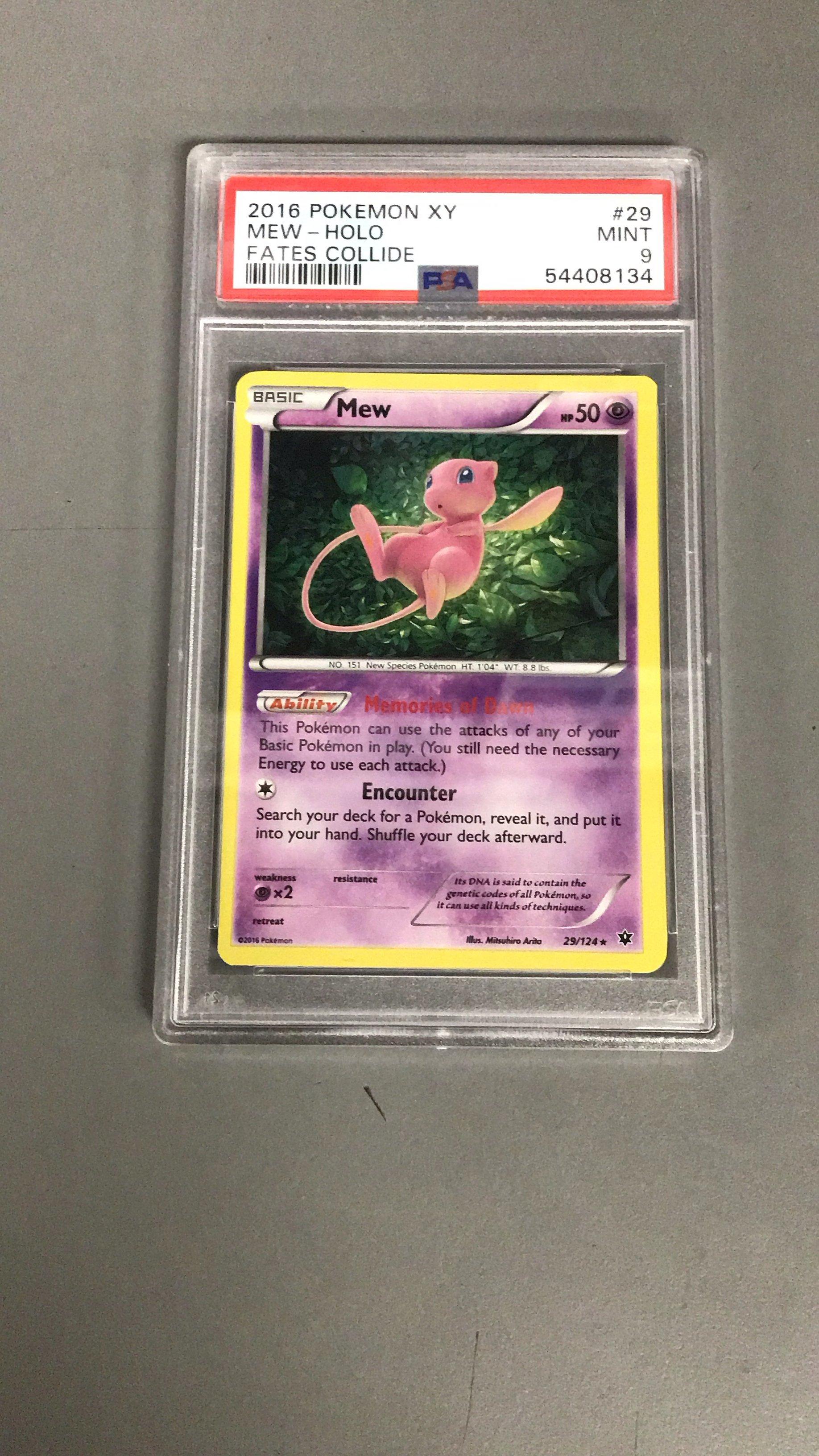 2016 Pokemon Xy Fates Collide 29 Mew-holo PSA