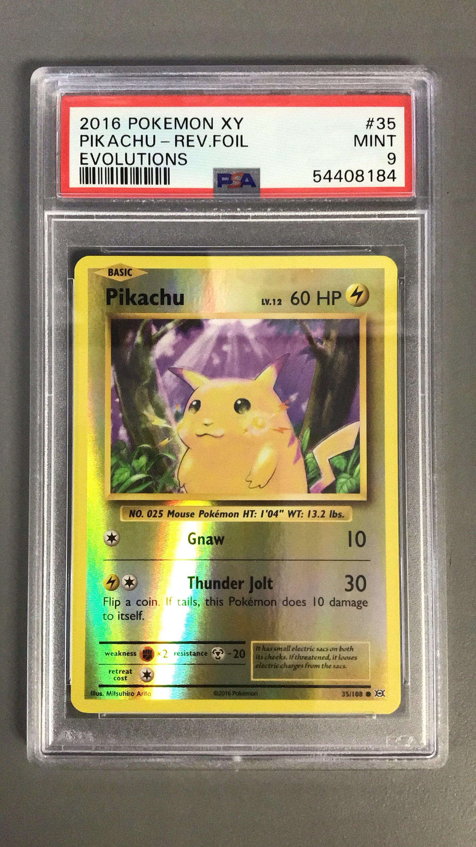 2016 Pokemon Xy Evolutions 35 Pikachu-reverse Foil PSA 9 | GameStop