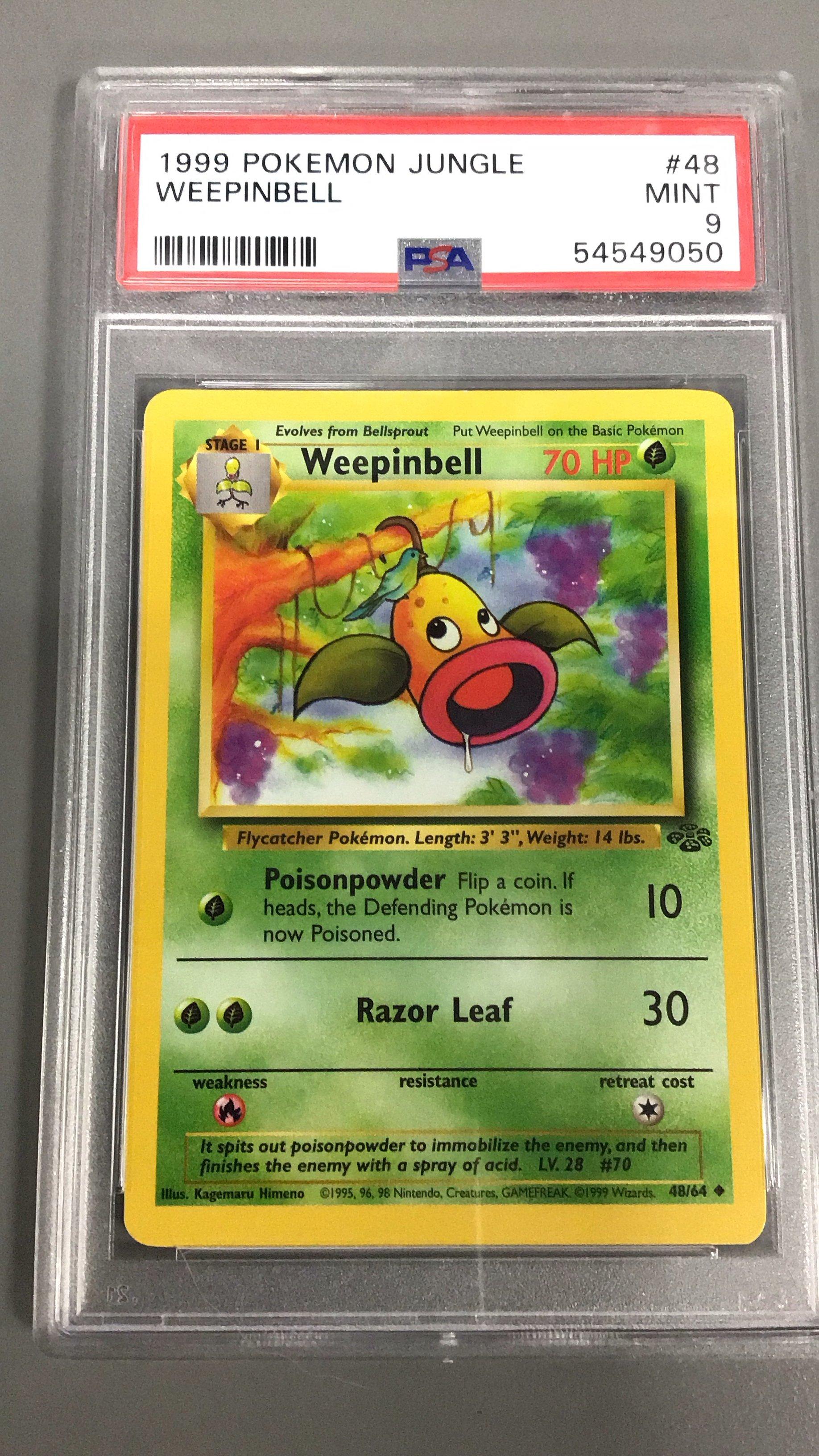 1999 Pokemon Jungle 48 Weepinbell PSA