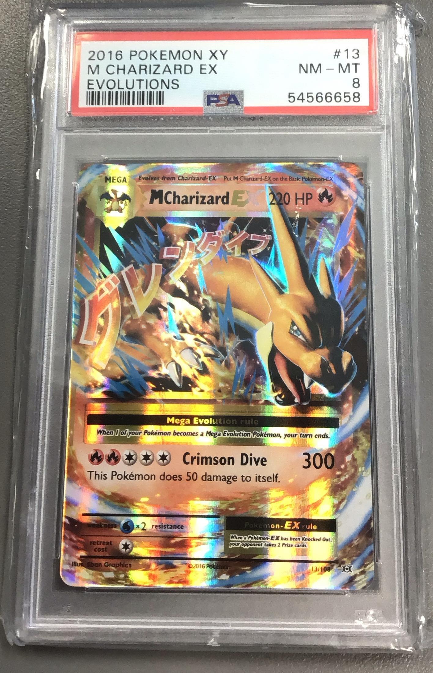 2016 Pokemon Xy Evolutions 13 M Charizard Ex PSA 8 | GameStop