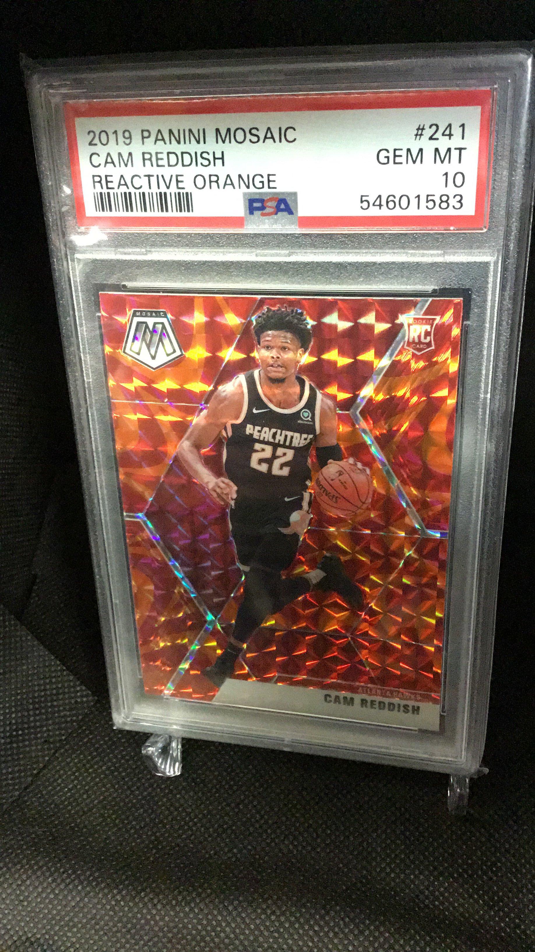 2019 Panini Mosaic 241 Cam Reddish Reactive Orange PSA 10
