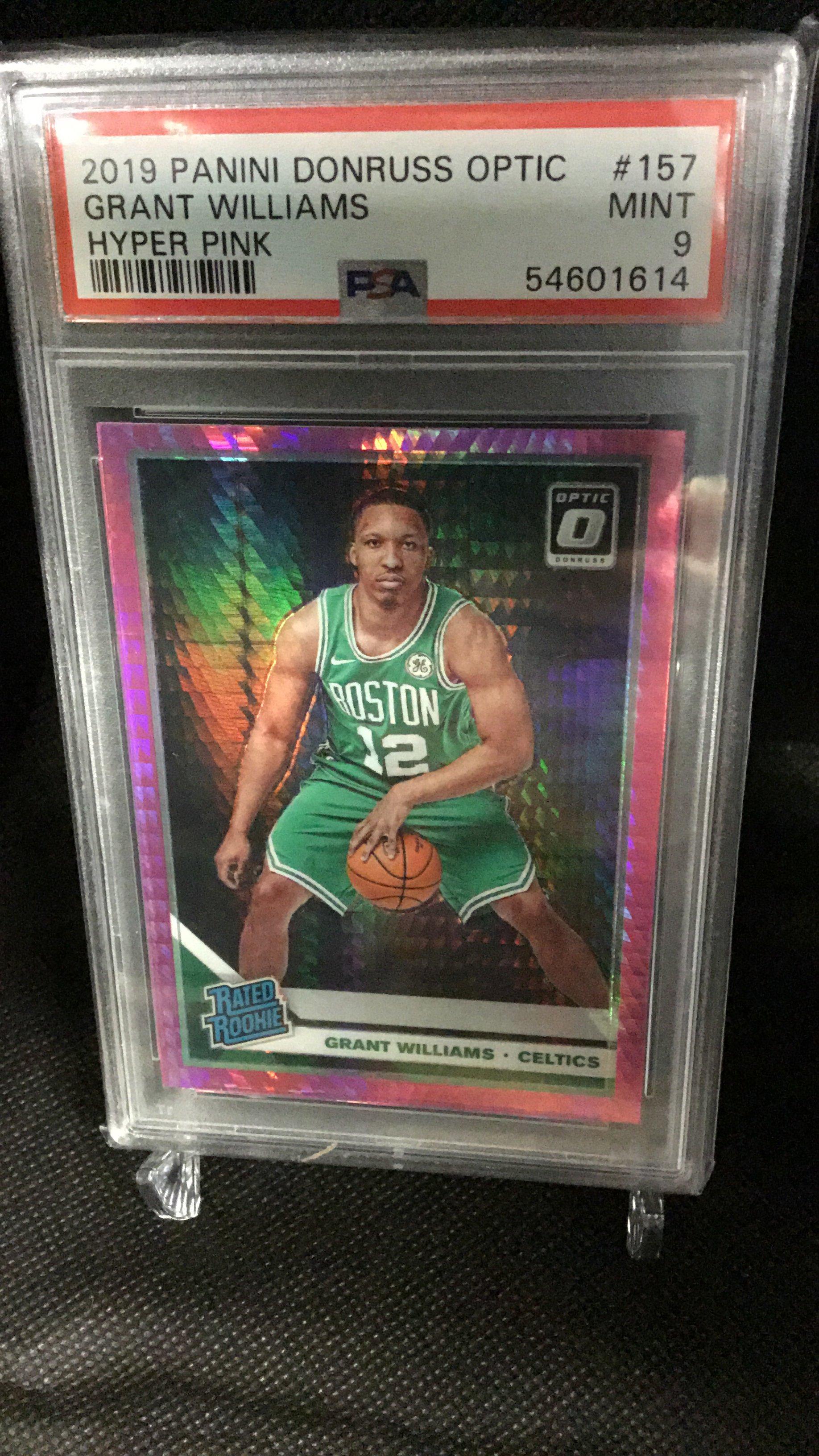 2019 Panini Donruss Optic 157 Grant Williams Hyper Pink PSA 9