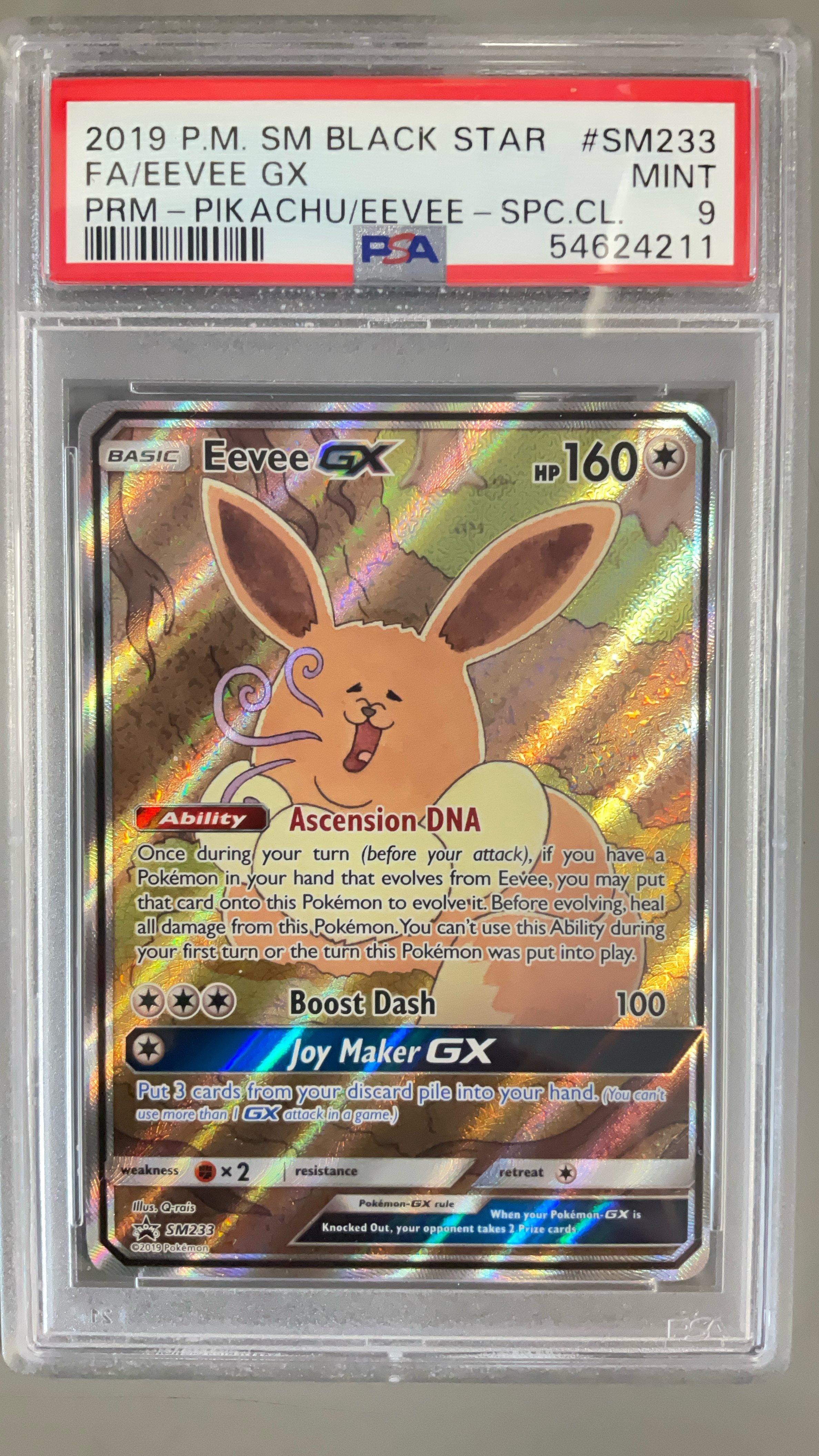 graded eevee card 188 167 (Graded) Case Featuring a striking image of the captivating character Pokémon Eevee ex 167/131 ACE