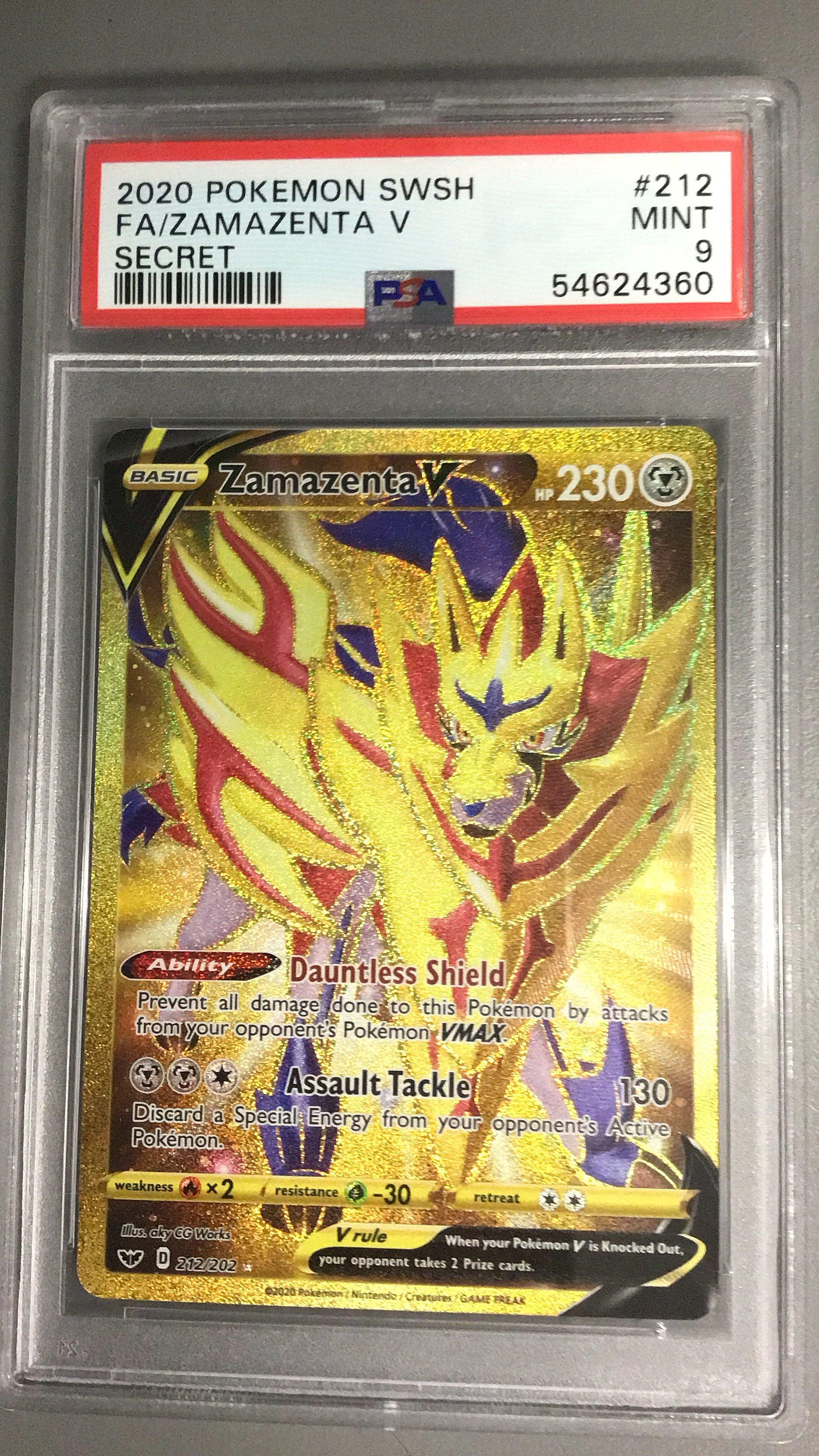 zamazenta gold pokemon card CGC 9.5 Japanese V (Graded Card)  Phurion [Grass] Zacian V / Zamazenta V