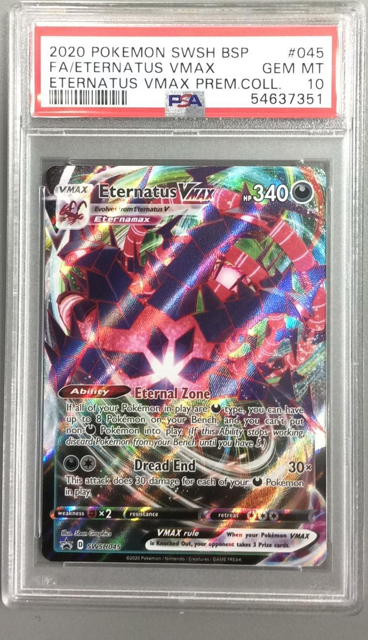 2020 Pokemon Swsh Black Star Promo 045 Full Art/eternatus Vmax ...