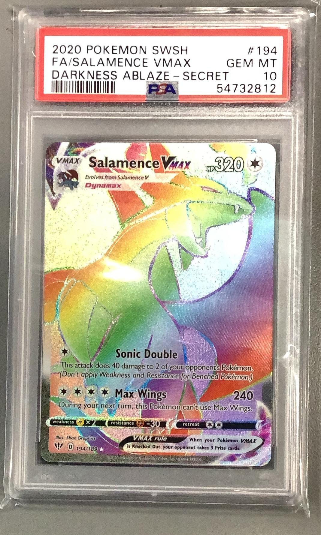 2020 Pokemon Sword & Shield Darkness Ablaze 194 Full Art/salamence