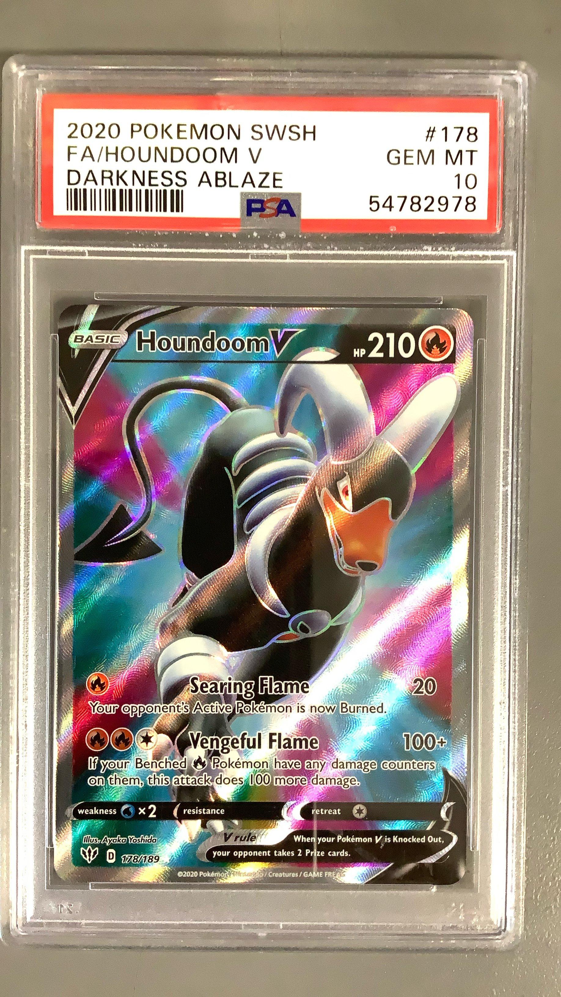 2020 Pokemon Sword & Shield Darkness Ablaze 178 Full Art/houndoom